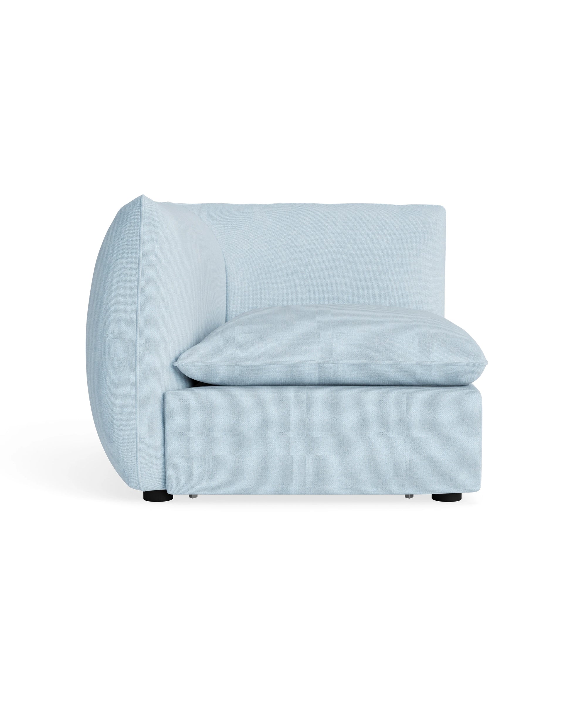 Muro Corner Sofa Module - Fossil Powder Blue