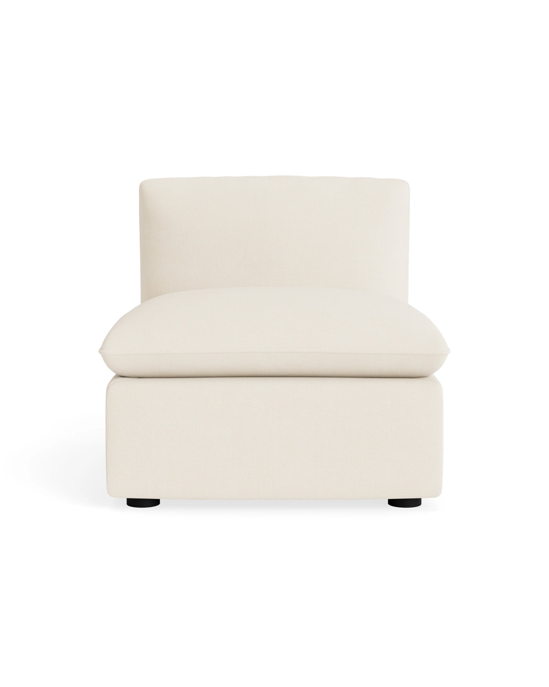 Muro Armless Middle Sofa Module - Fossil Vanilla