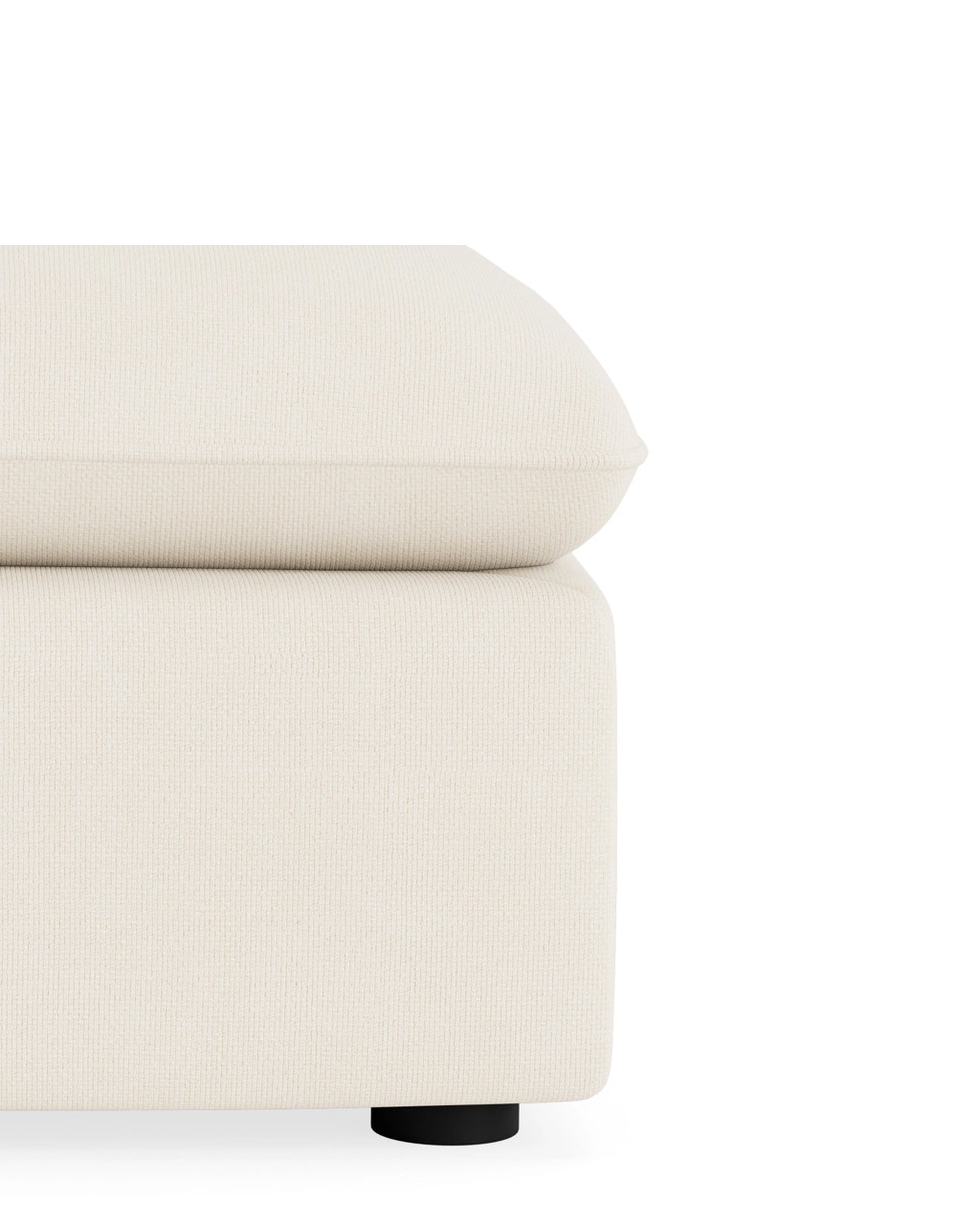 Muro Armless Middle Sofa Module - Fossil Vanilla