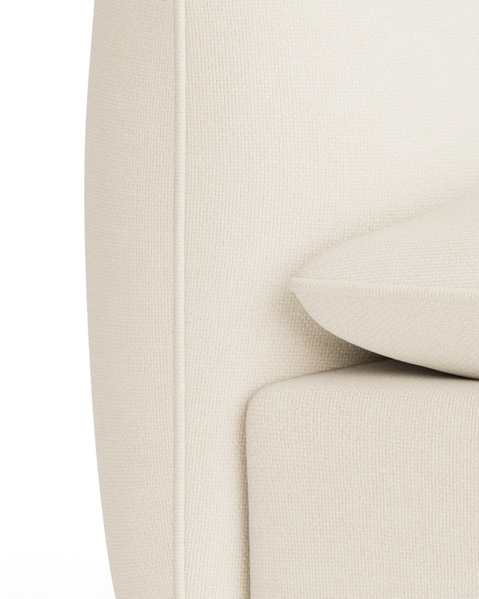 Muro Armless Middle Sofa Module - Fossil Vanilla