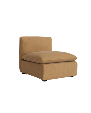 Muro Armless Middle Sofa Module - Fossil Fawn