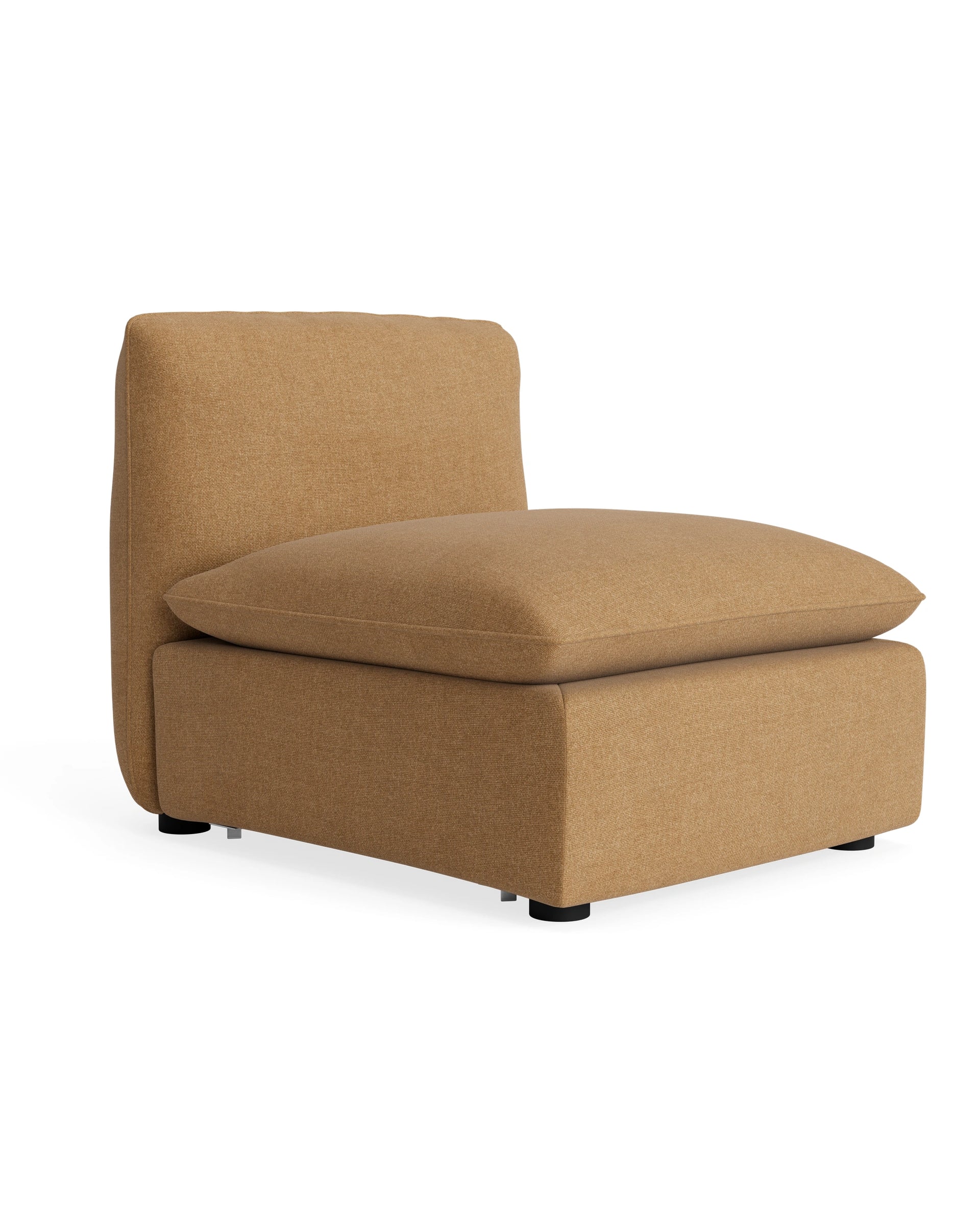 Muro Armless Middle Sofa Module - Fossil Fawn