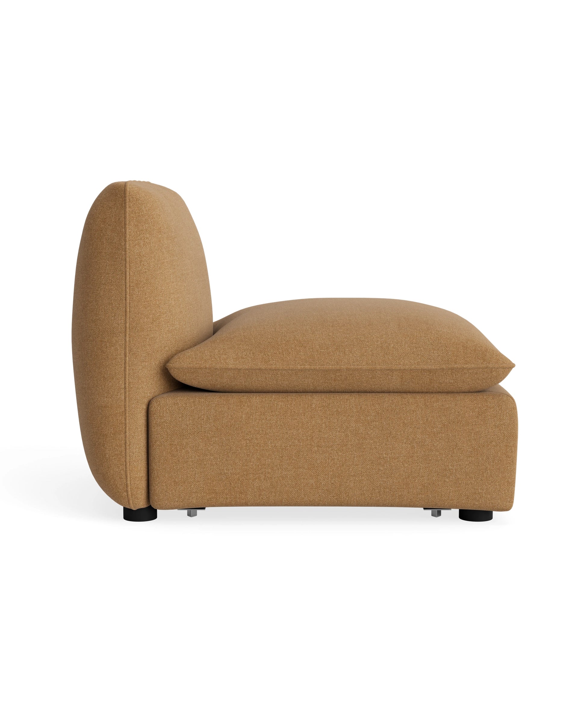Muro Armless Middle Sofa Module - Fossil Fawn