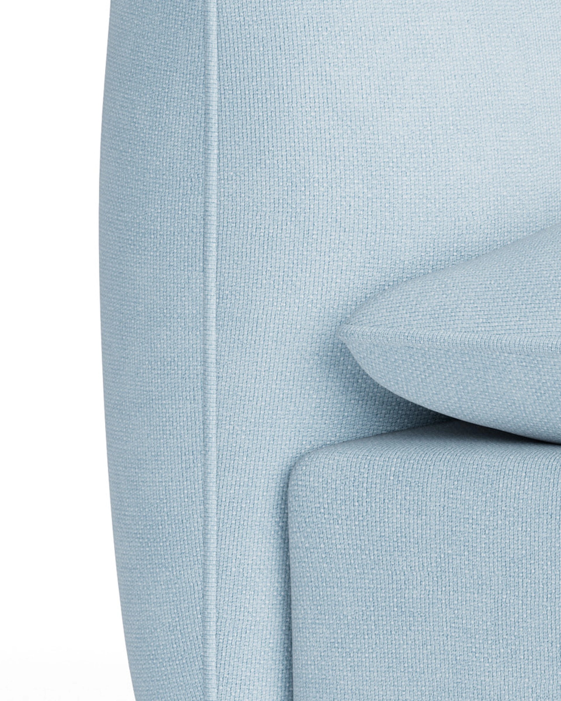 Muro Armless Middle Sofa Module - Fossil Powder Blue