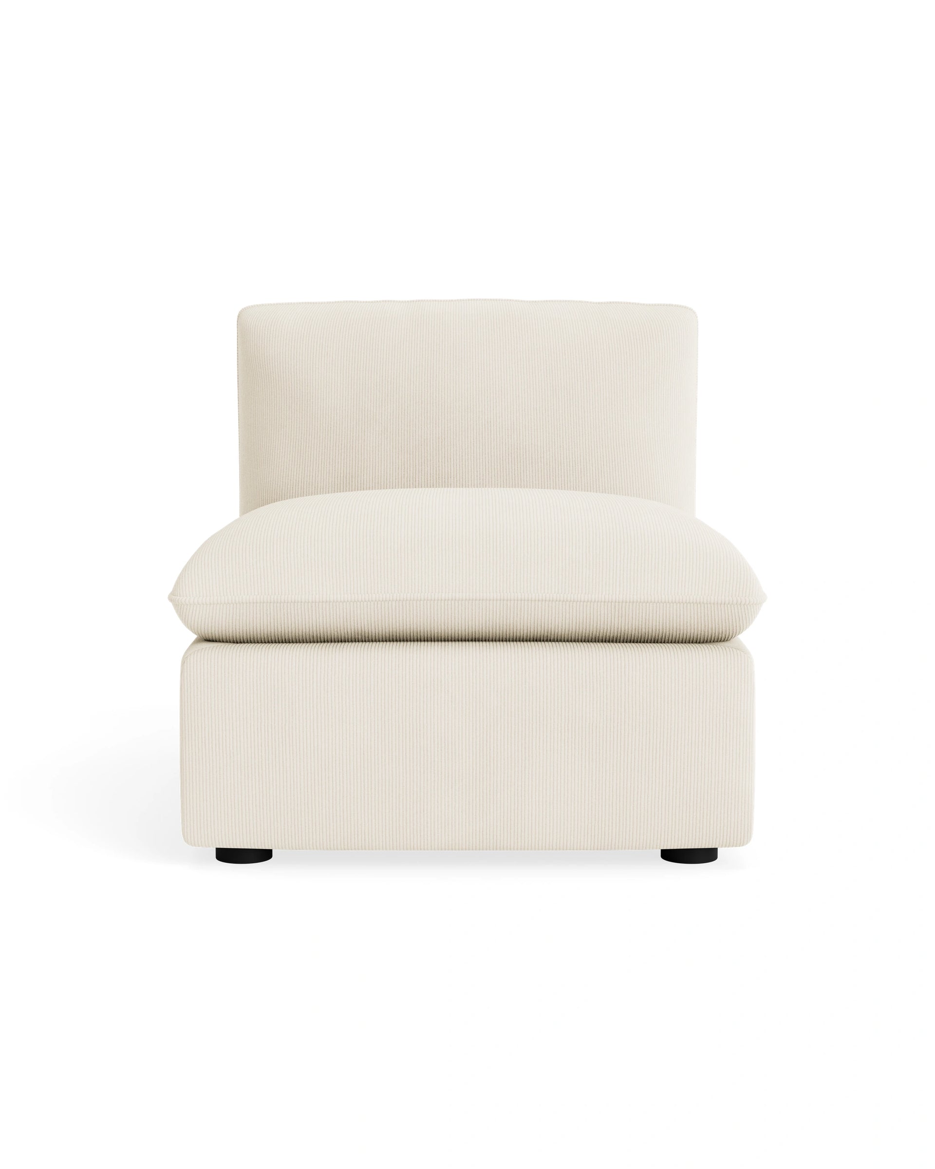 Muro Armless Middle Sofa Module - Corduroy Off White