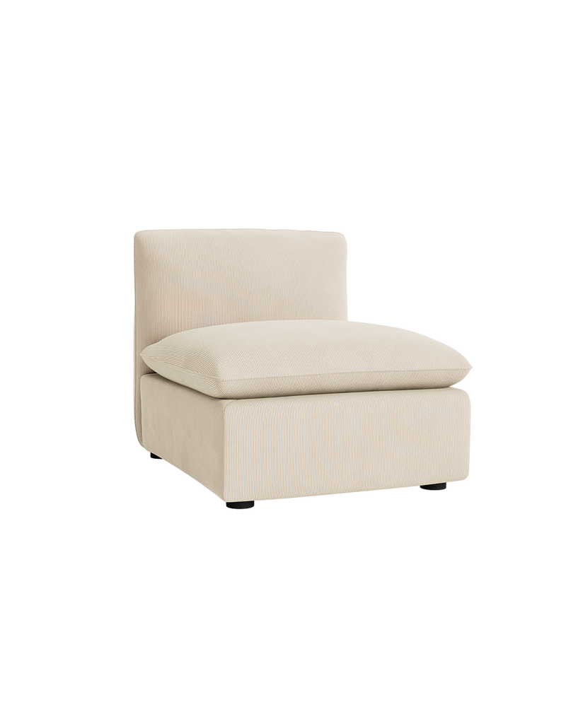 Muro Armless Middle Sofa Module - Corduroy Mist
