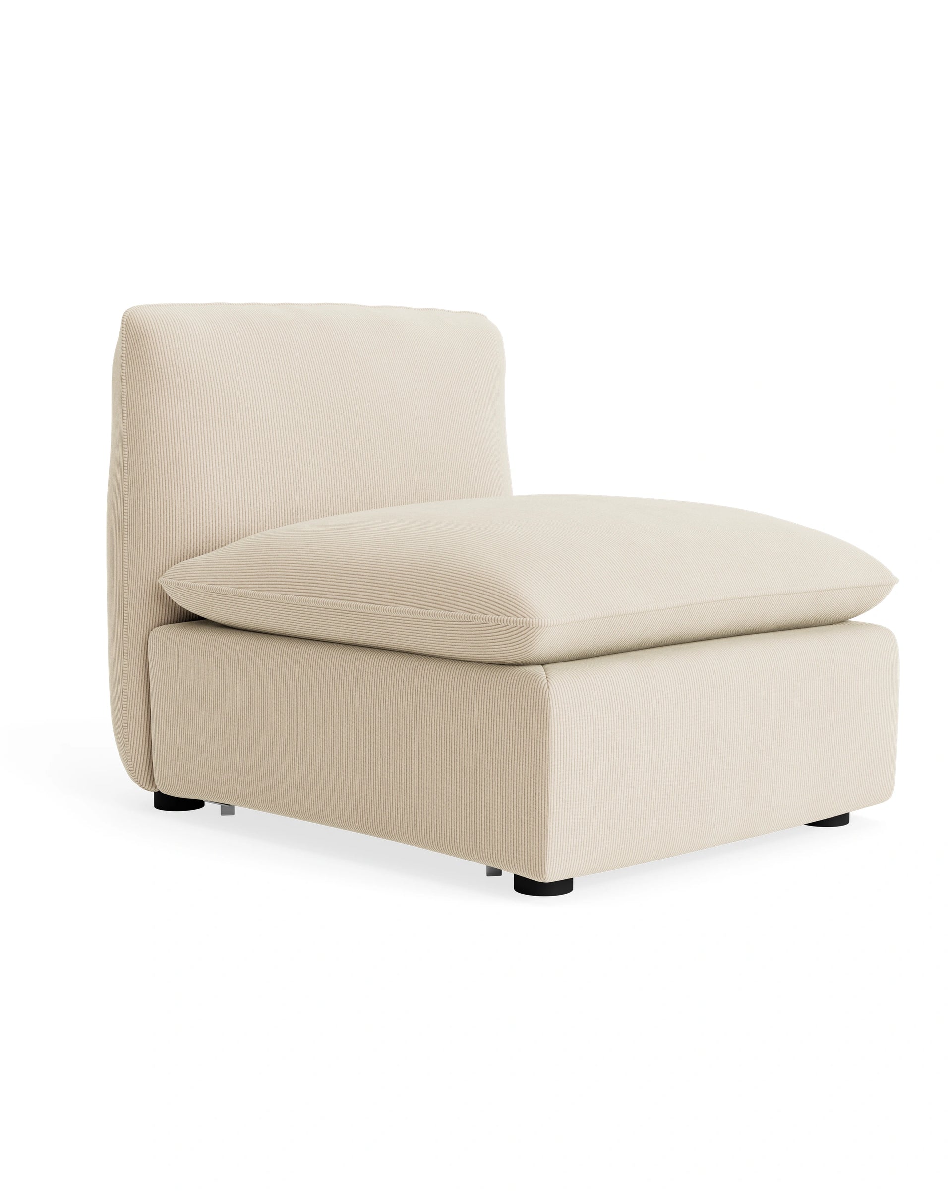 Muro Armless Middle Sofa Module - Corduroy Mist