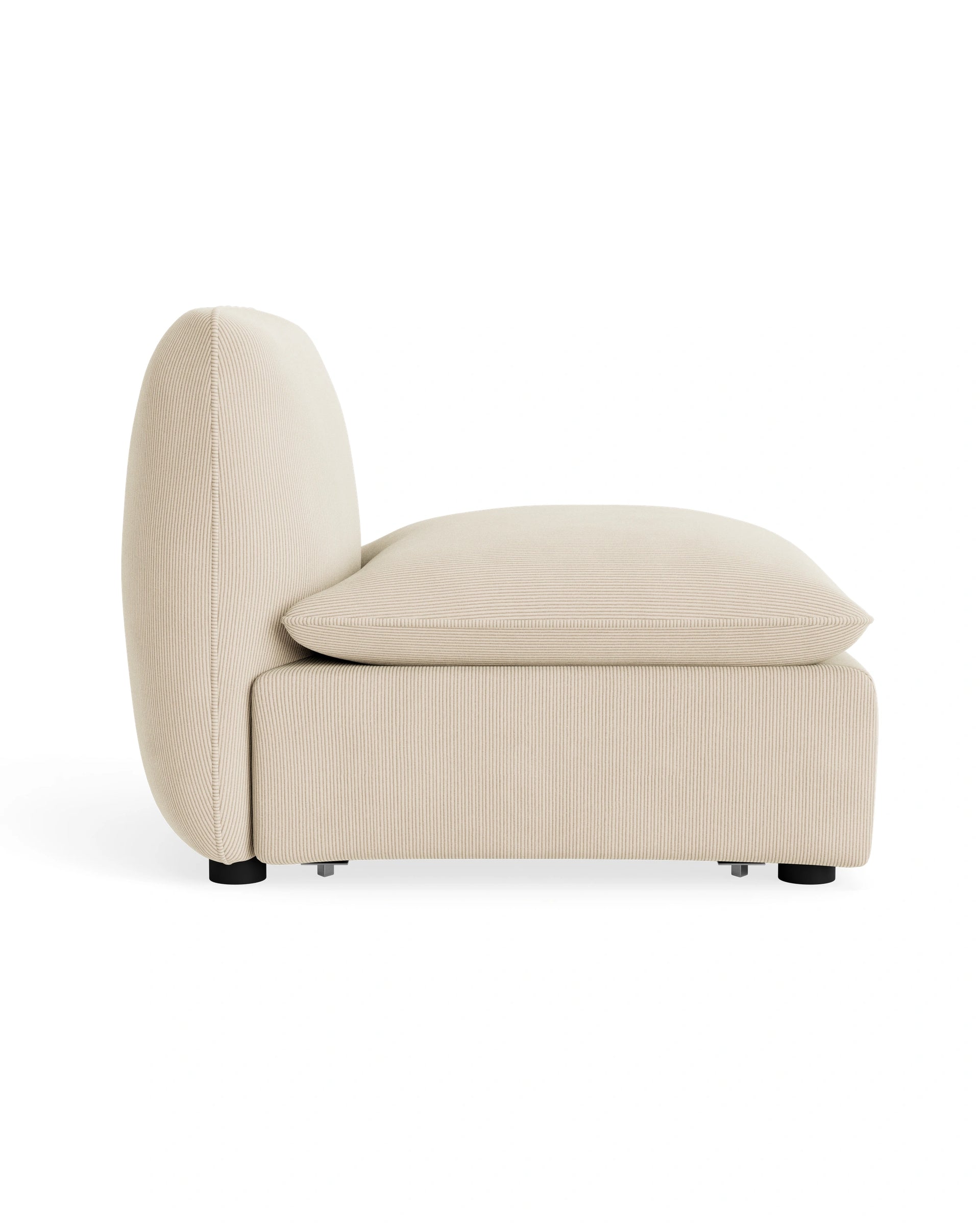 Muro Armless Middle Sofa Module - Corduroy Mist