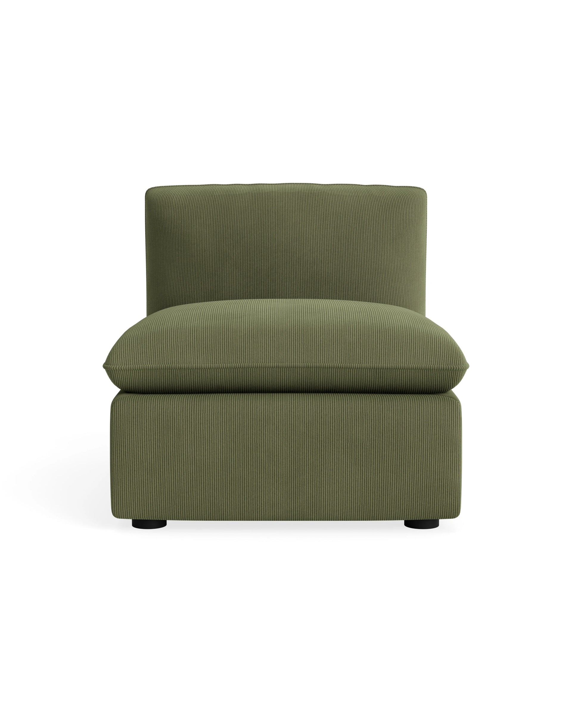Muro Armless Middle Sofa Module - Corduroy Forest