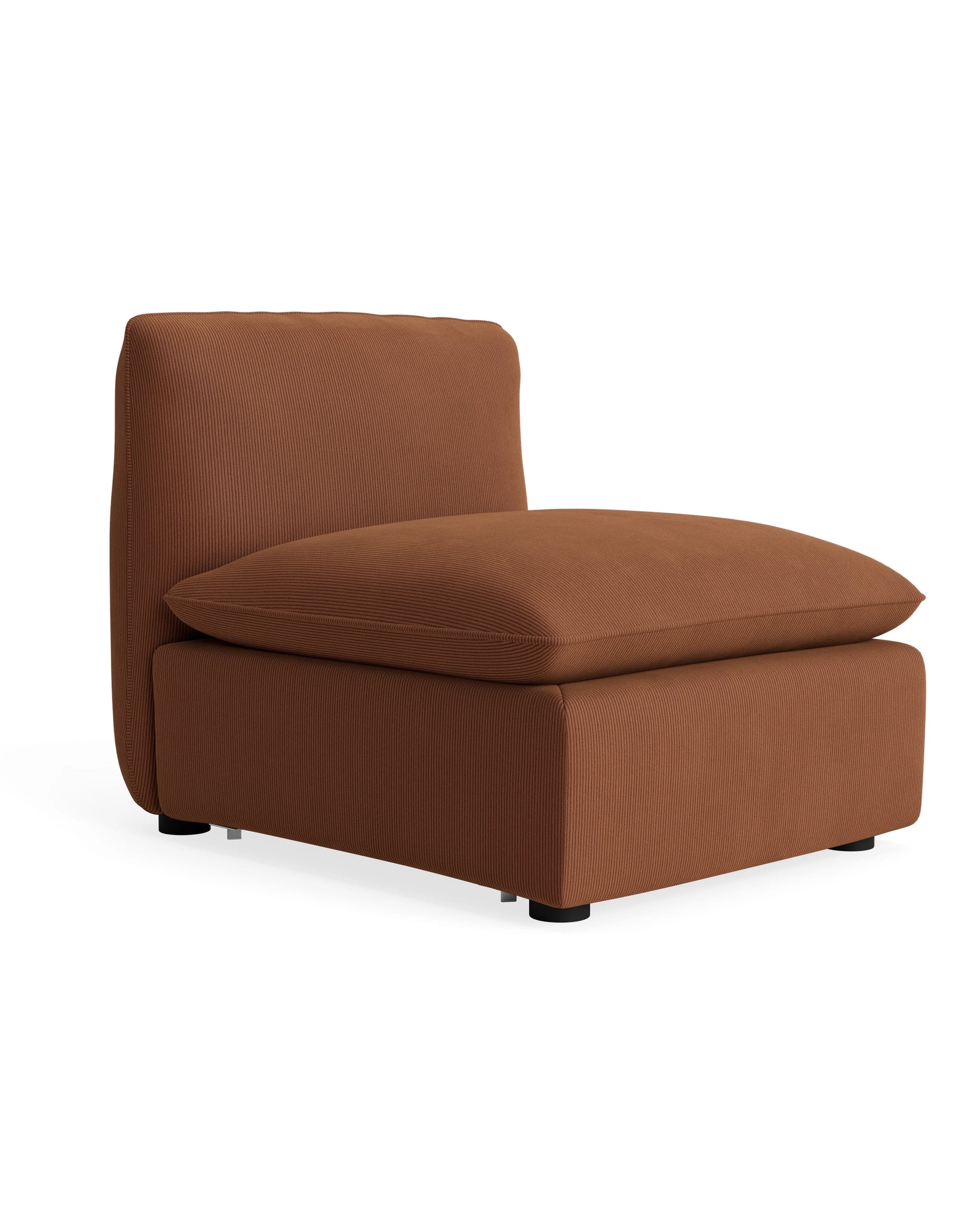 Muro Armless Middle Sofa Module -  Corduroy Cocoa