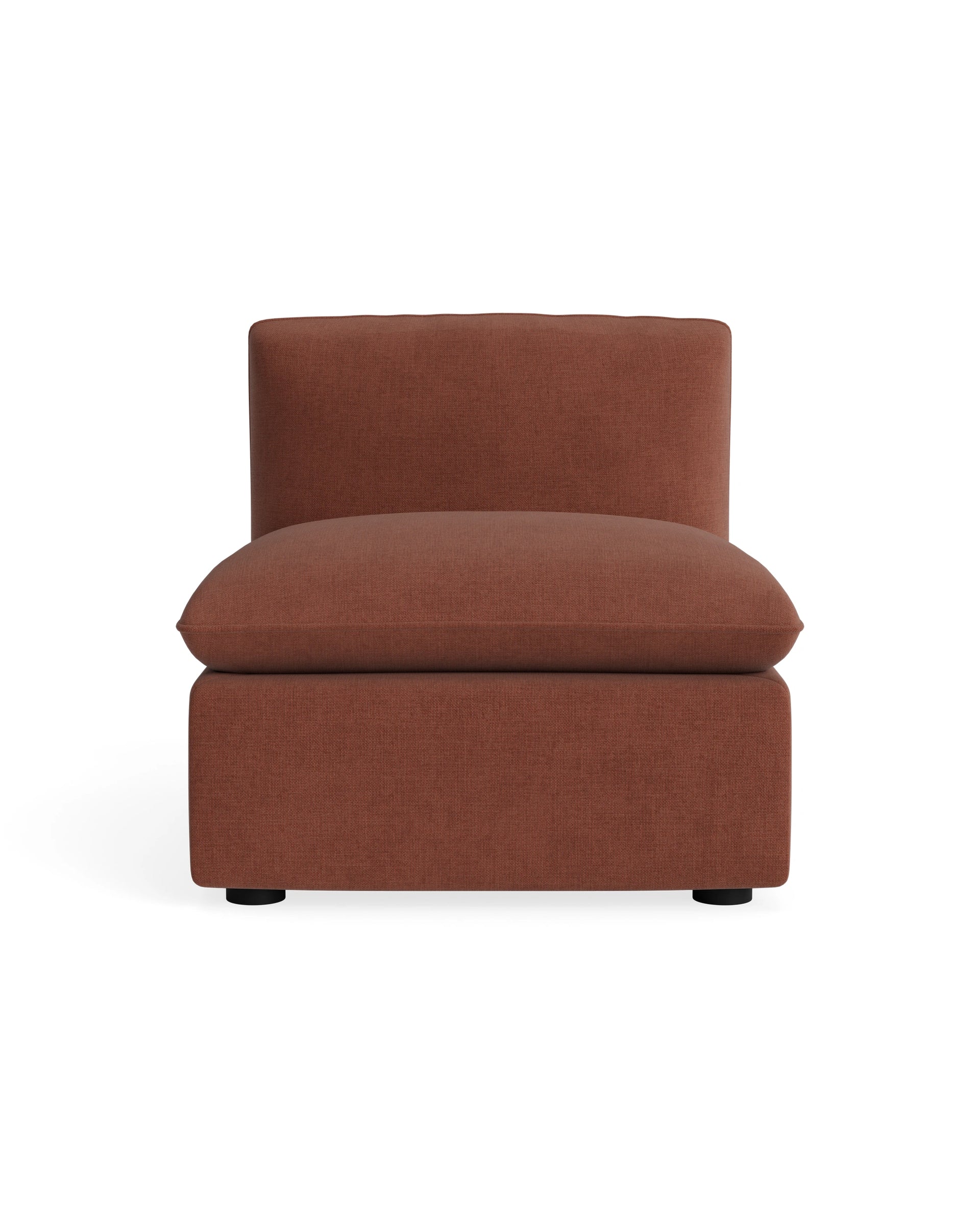 Muro Armless Middle Sofa Module - Silas Cherry