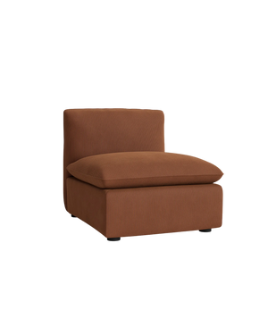 Muro Armless Middle Sofa Module -  Corduroy Cocoa