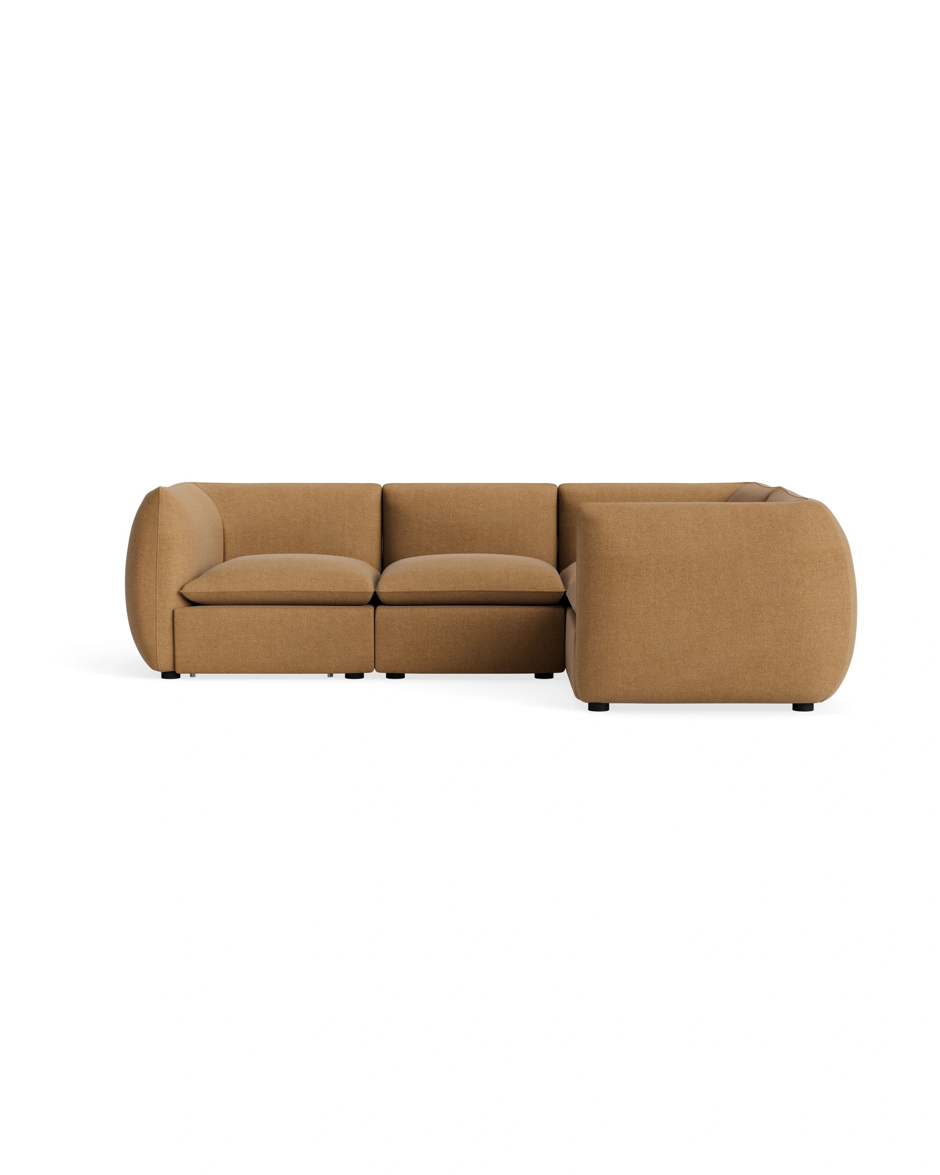 Muro Closed Chaise Sofa - Fossil Fawn