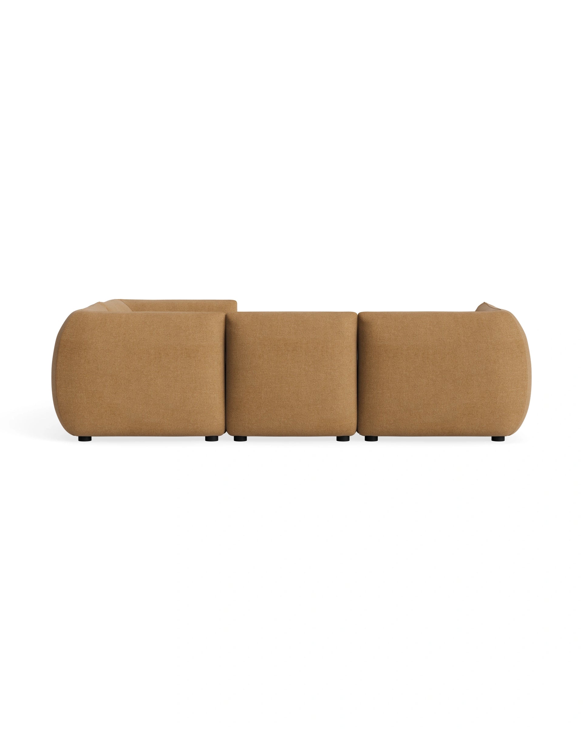 Muro Closed Chaise Sofa - Fossil Fawn