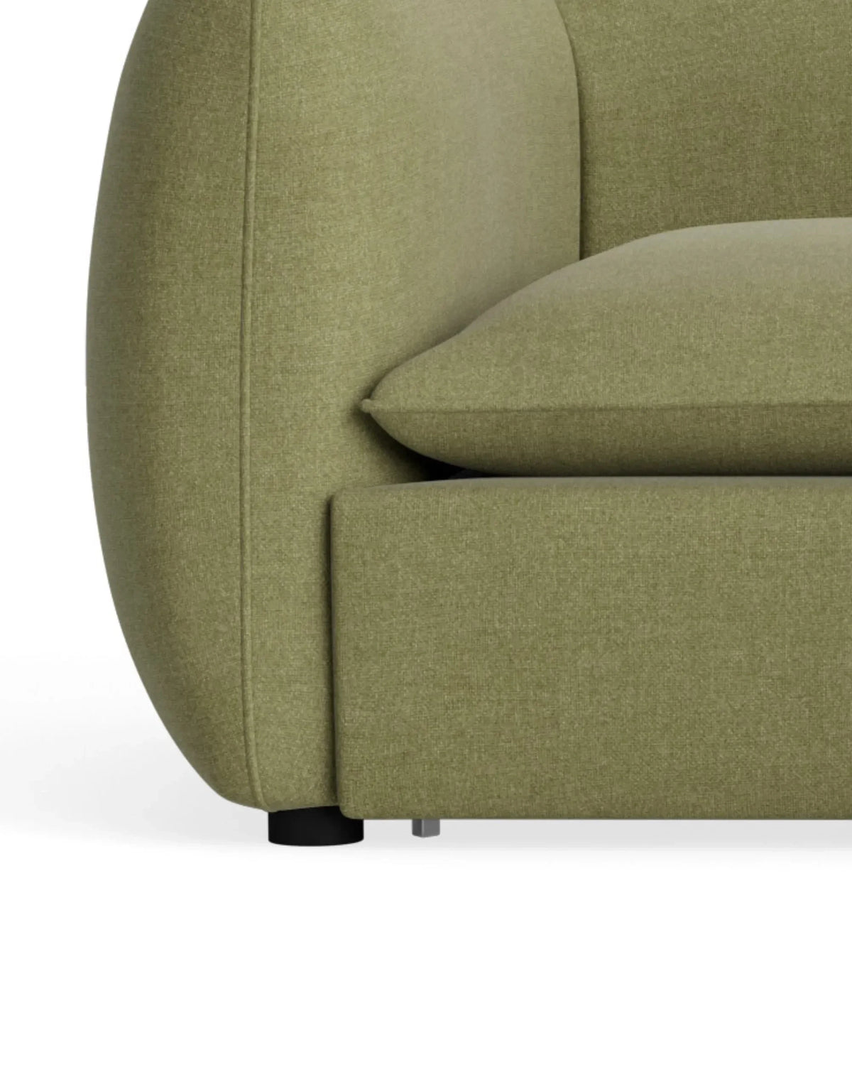 Muro Closed Chaise Sofa - Fossil Eucalyptus