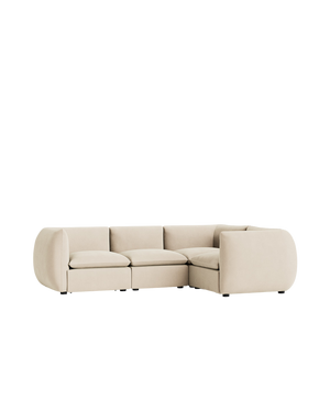 Muro Closed Chaise Sofa - Corduroy Mist