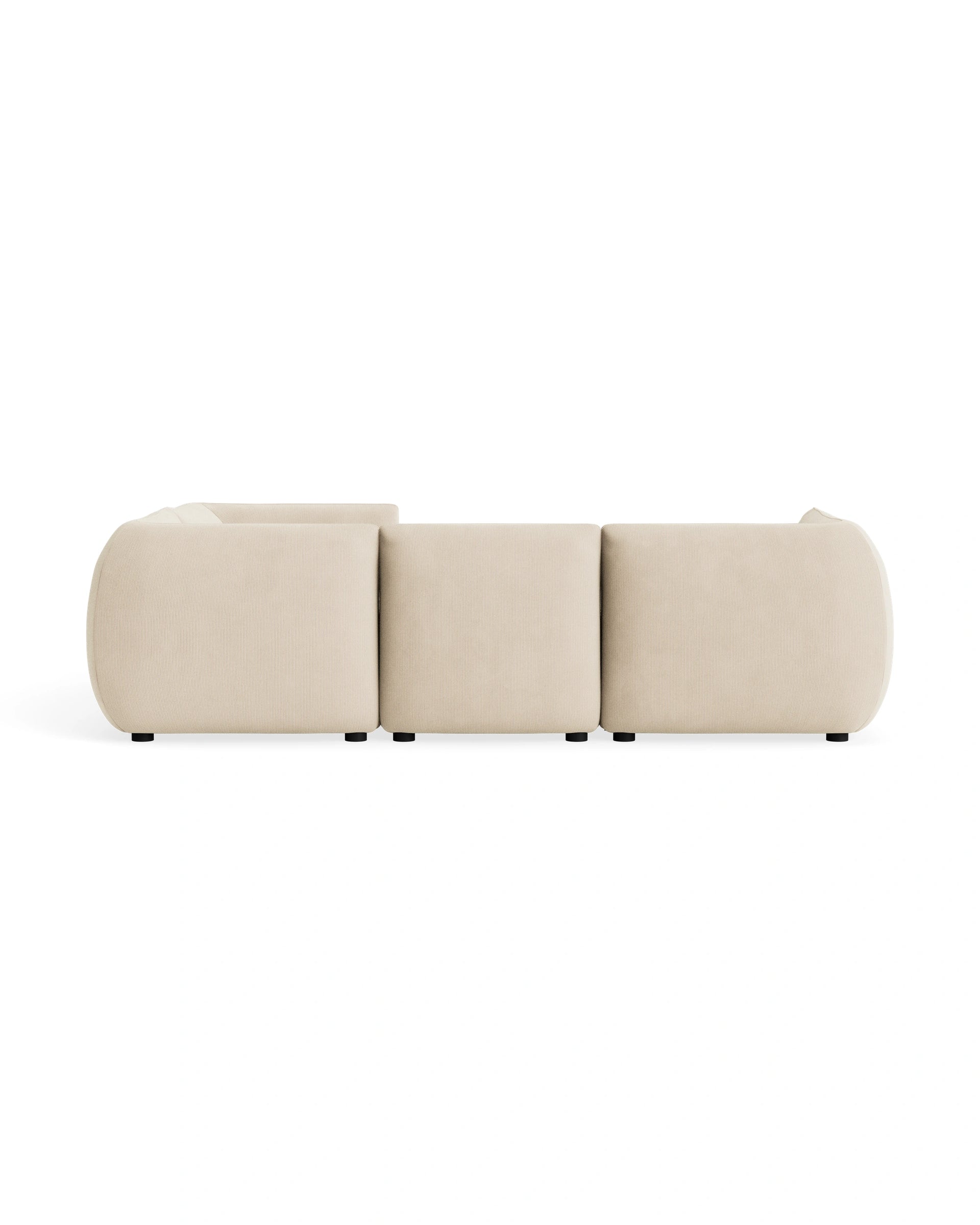 Muro Closed Chaise Sofa - Corduroy Mist