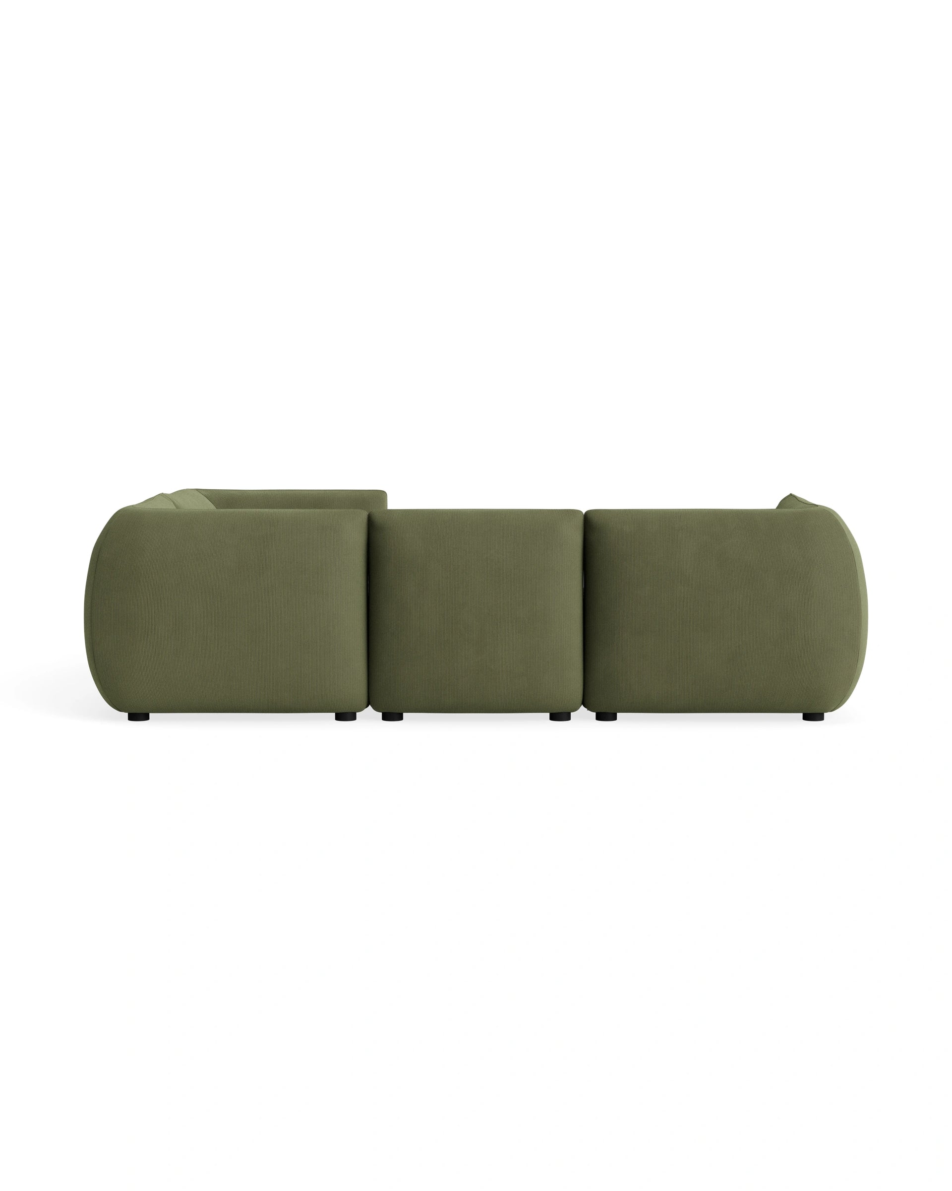 Muro Closed Chaise Sofa - Corduroy Forest