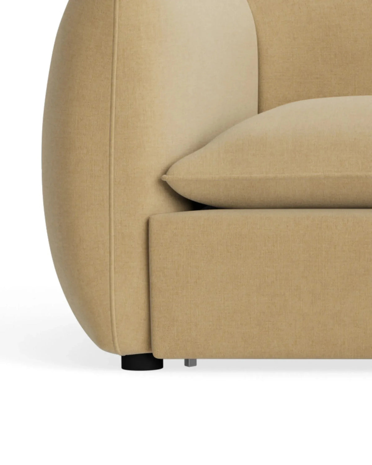 Muro Closed Chaise Sofa - Silas Honey
