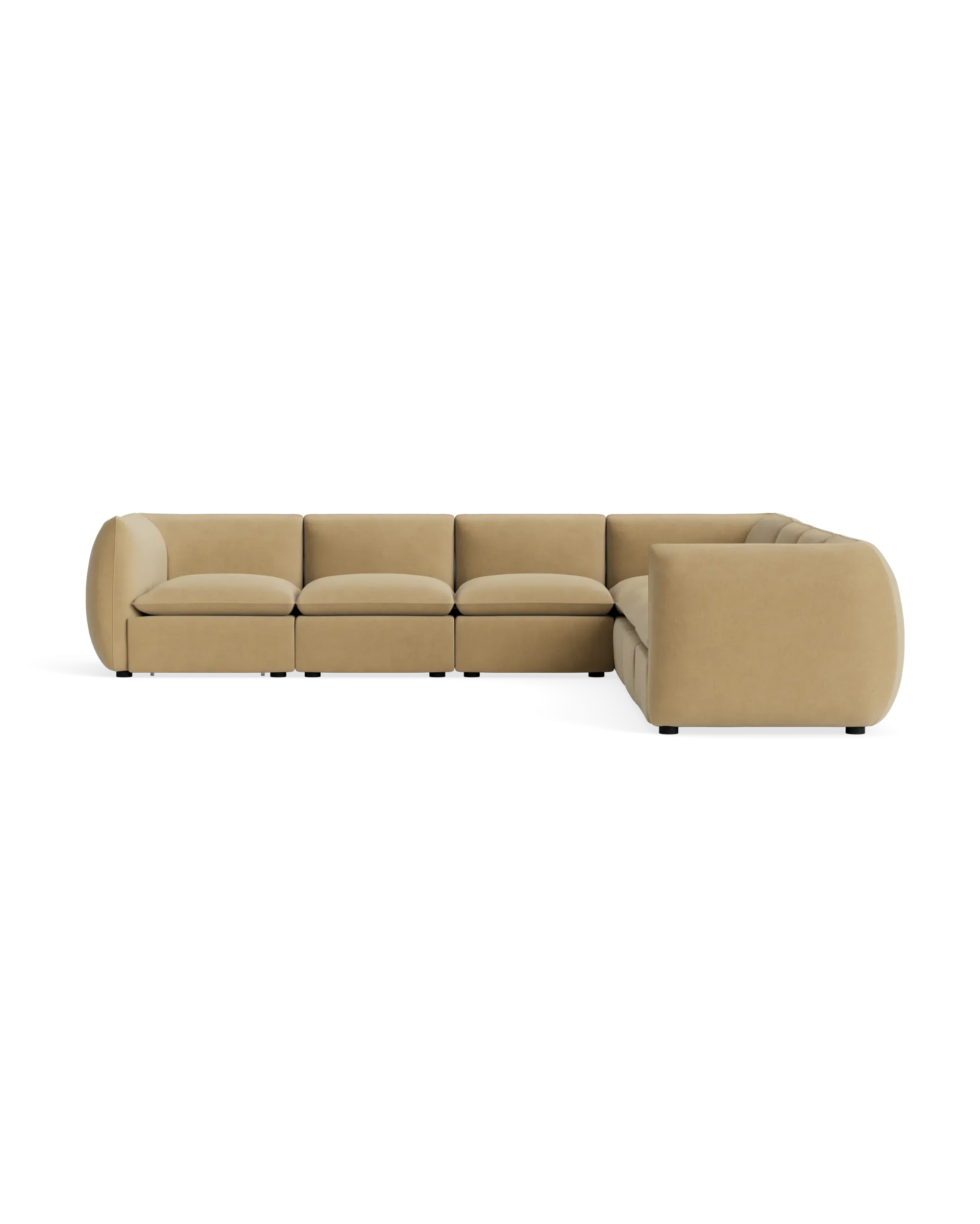 Muro Large Corner Sofa - Silas Honey