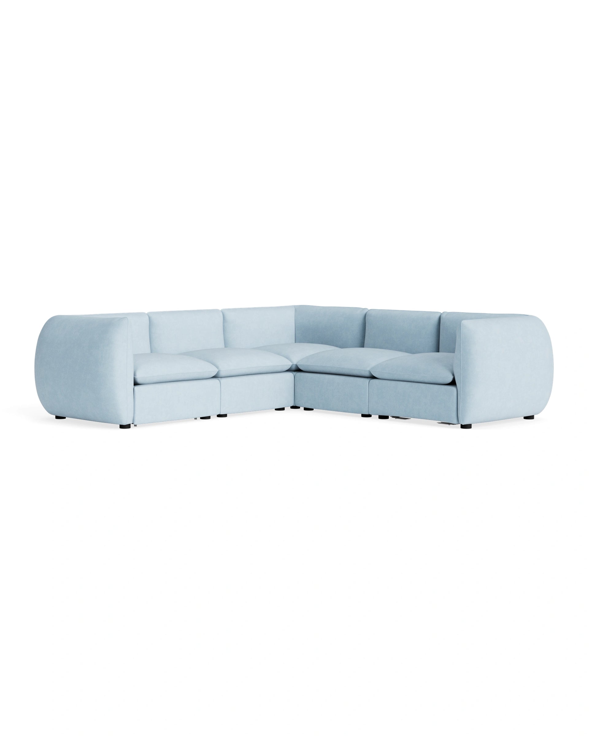 Muro Corner Sofa - Fossil Powder Blue
