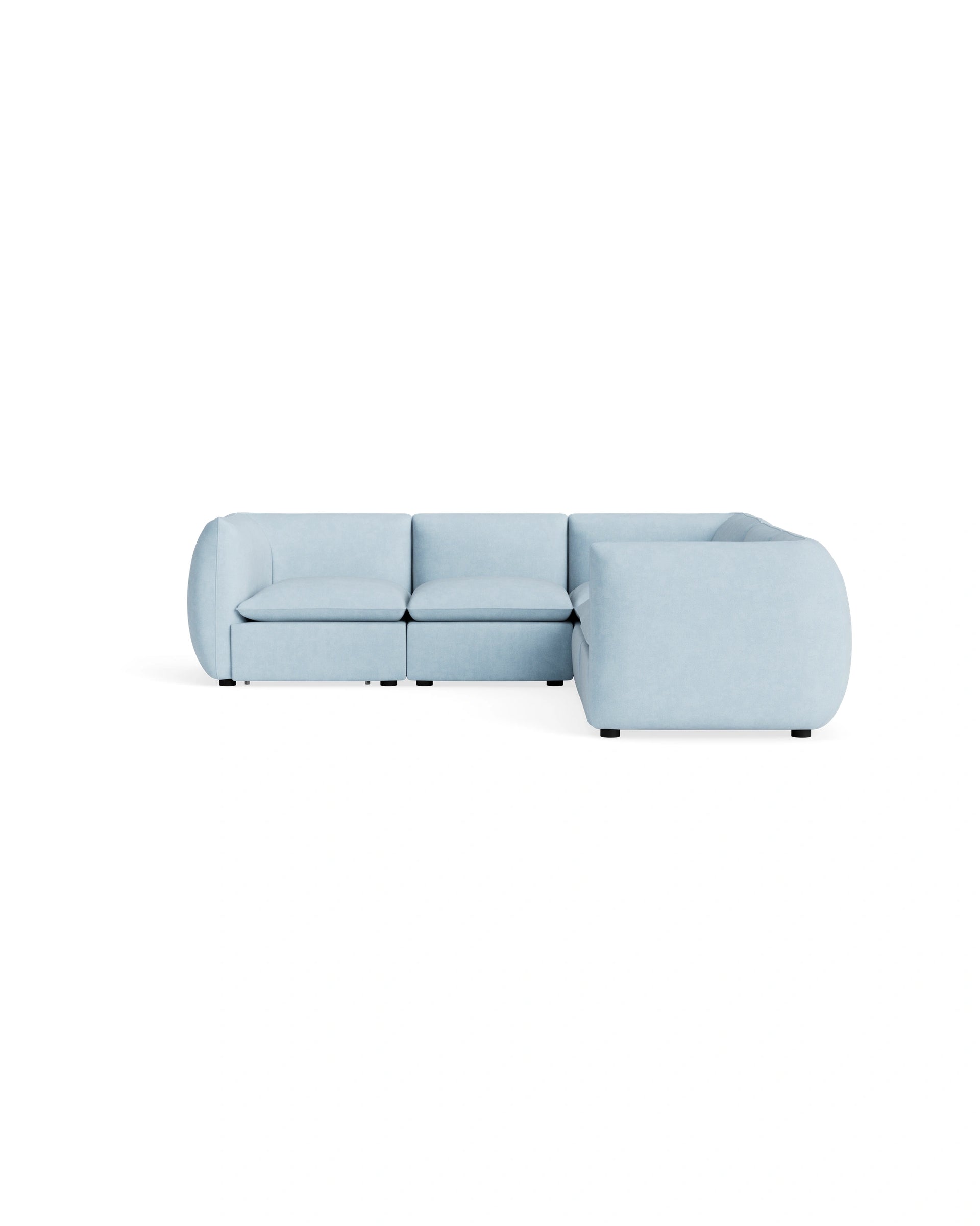 Muro Corner Sofa - Fossil Powder Blue