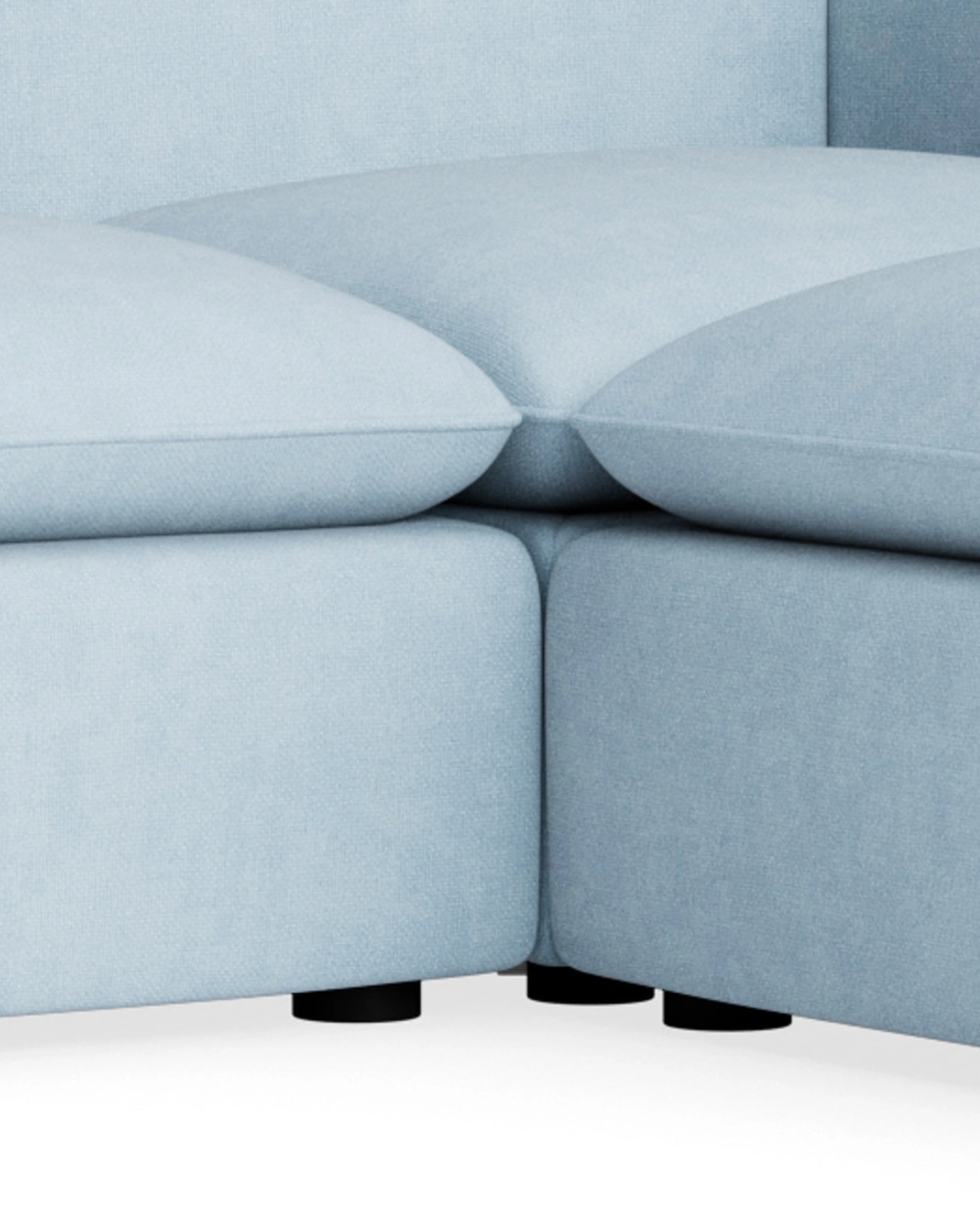 Muro Corner Sofa - Fossil Powder Blue