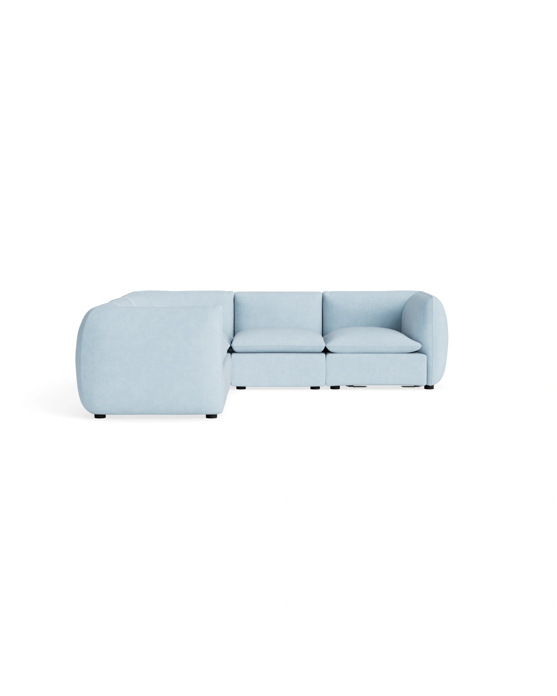 Muro Corner Sofa - Fossil Powder Blue