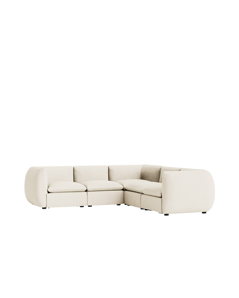 Muro Corner Sofa - Corduroy Off White