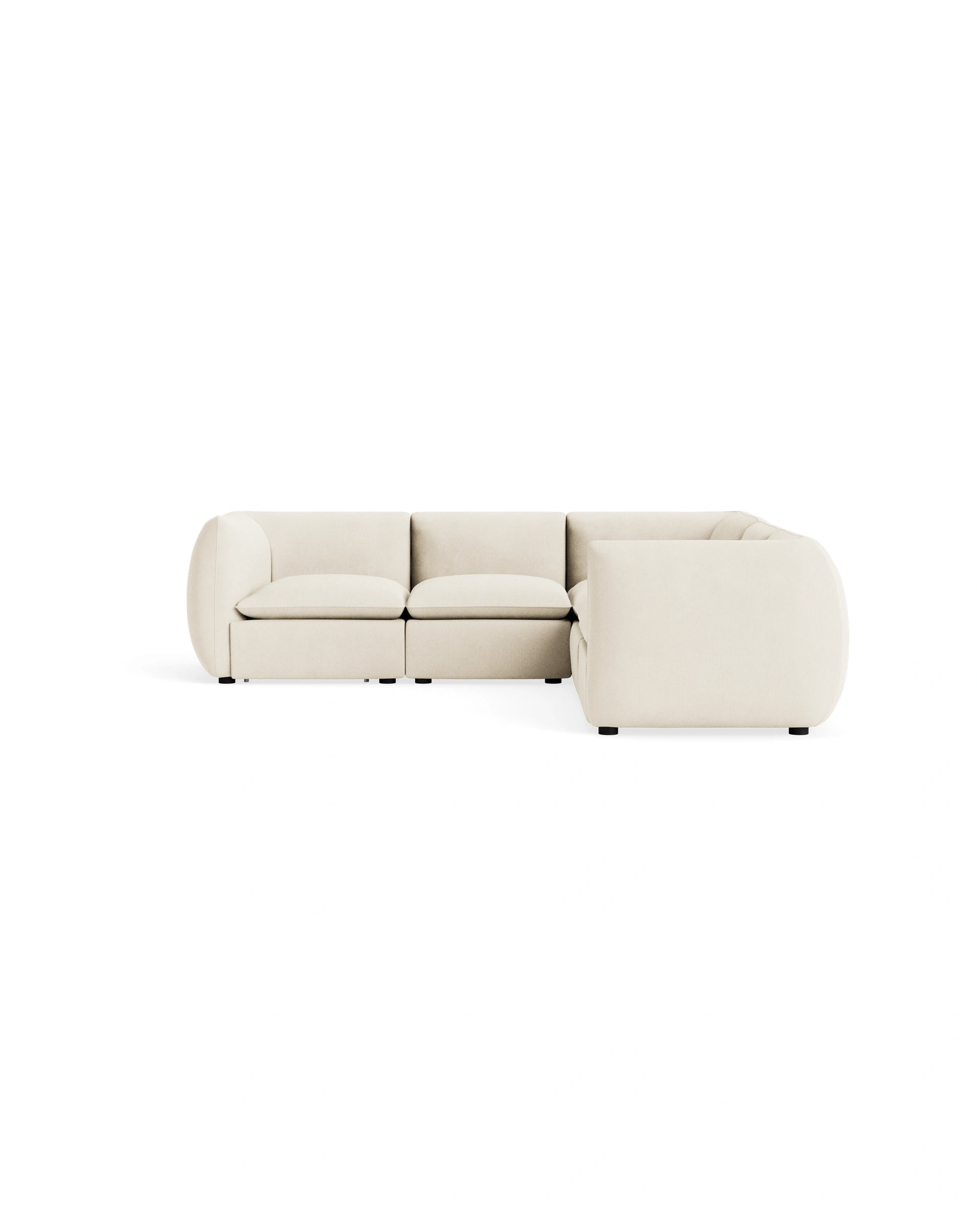 Muro Corner Sofa - Corduroy Off White