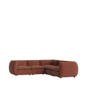 Muro Corner Sofa - Silas Cherry