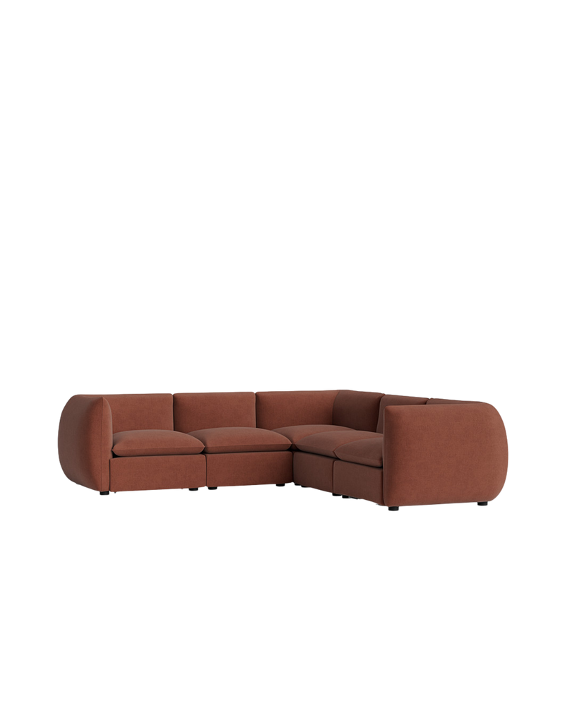 Muro Corner Sofa - Silas Cherry