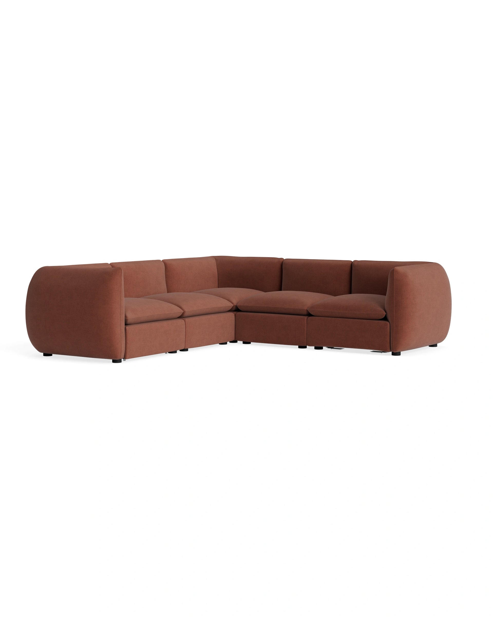 Muro Corner Sofa - Silas Cherry