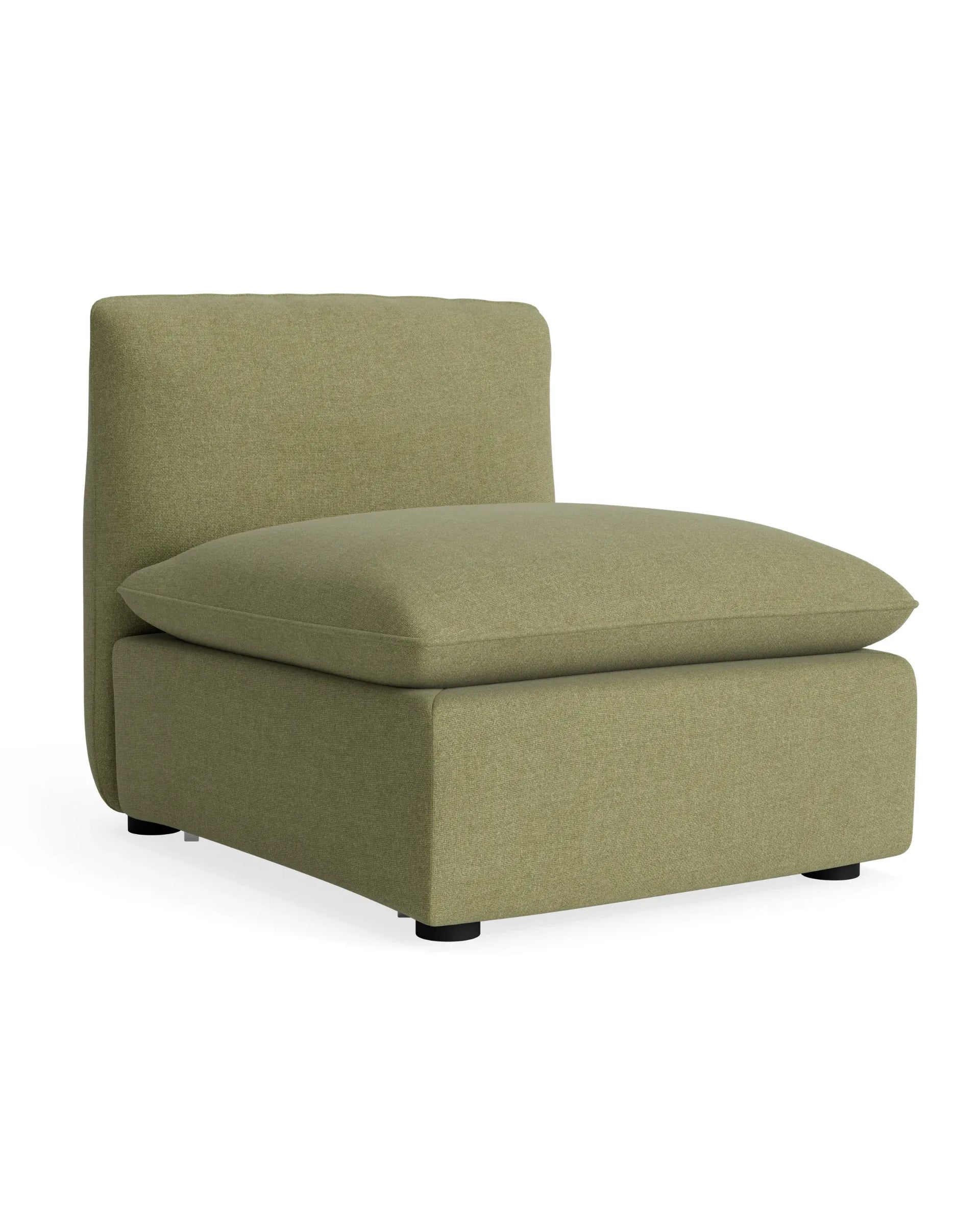 Muro Armless Middle Sofa Module - Fossil Eucalyptus