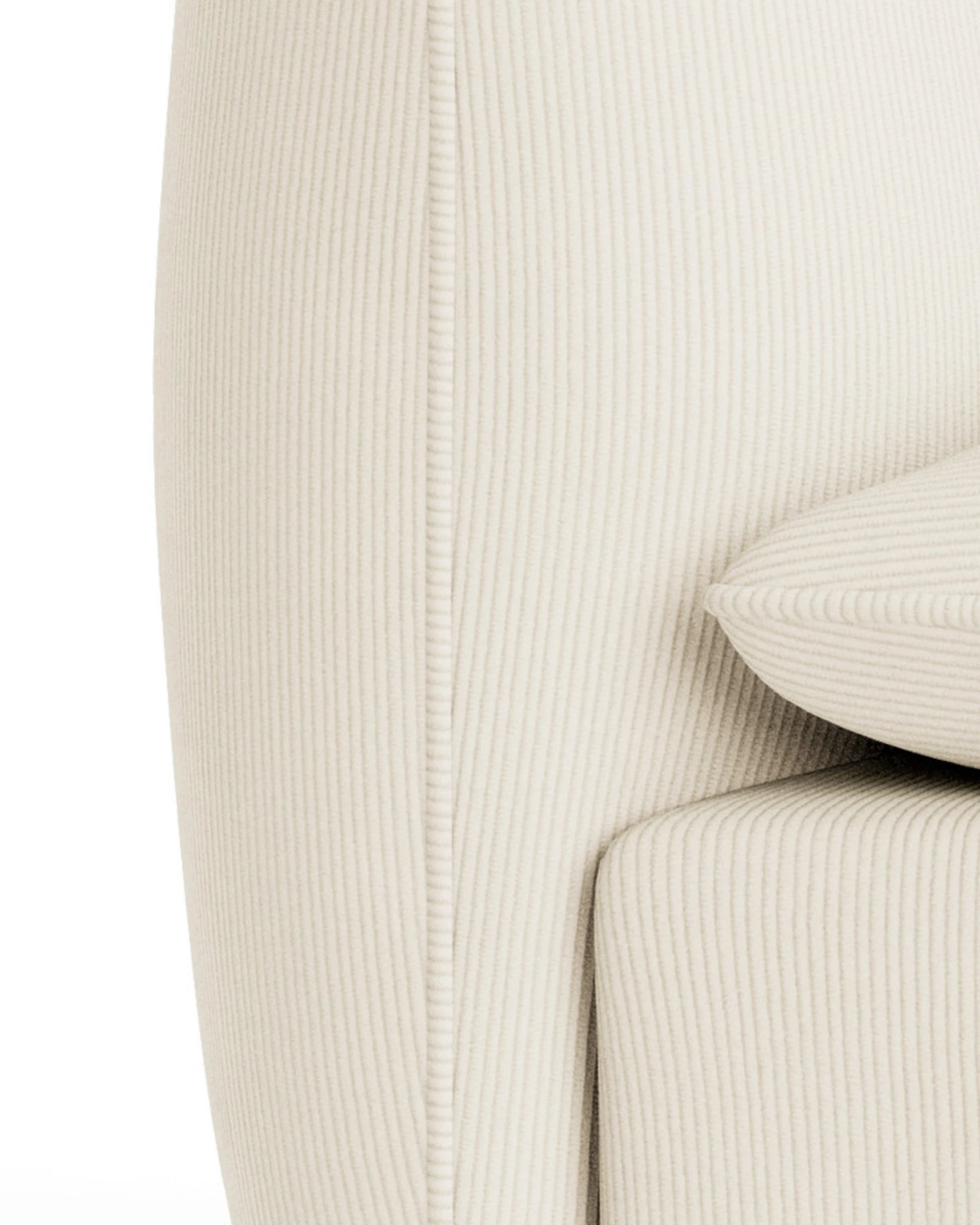 Muro Armless Middle Sofa Module - Corduroy Off White