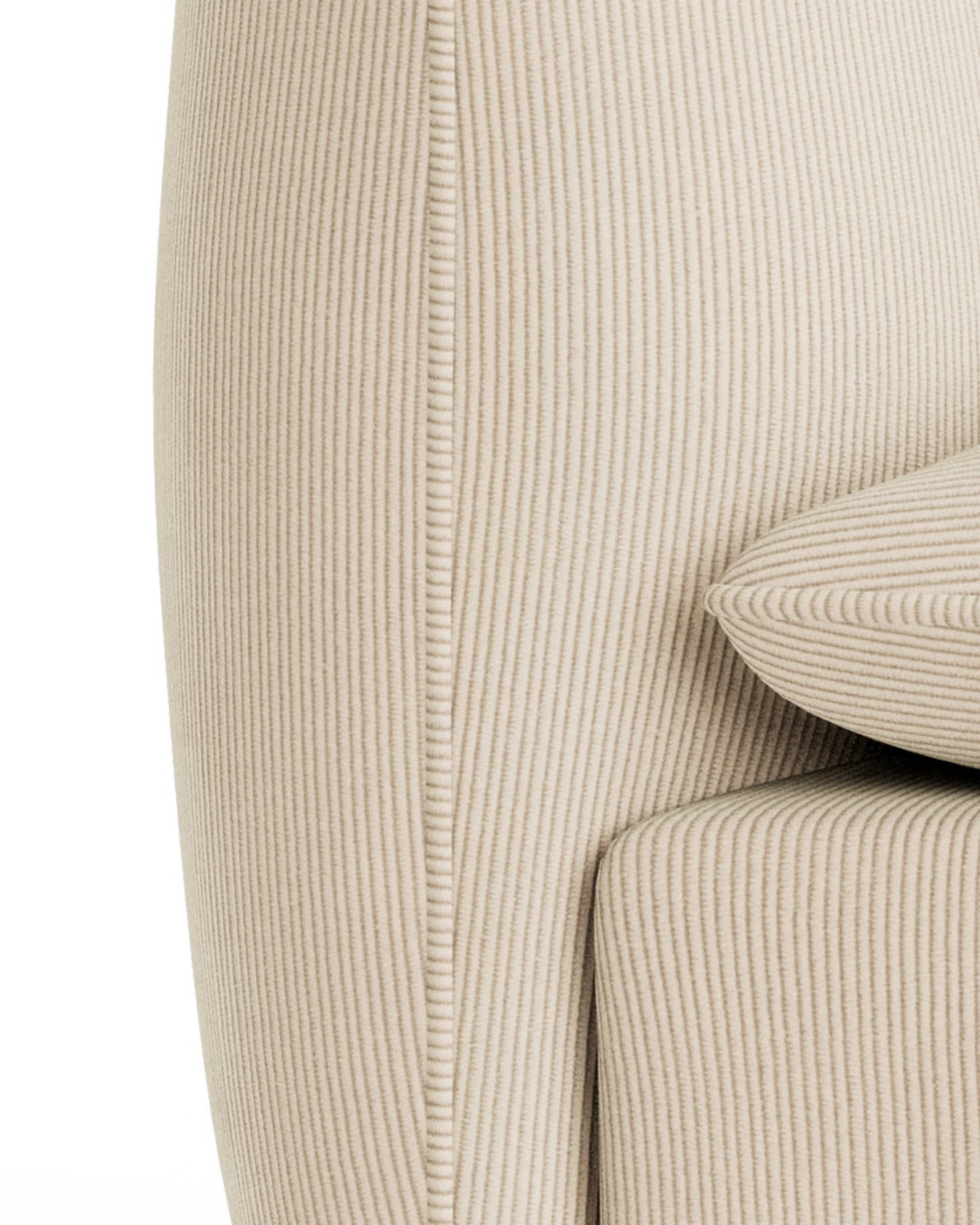 Muro Armless Middle Sofa Module - Corduroy Mist