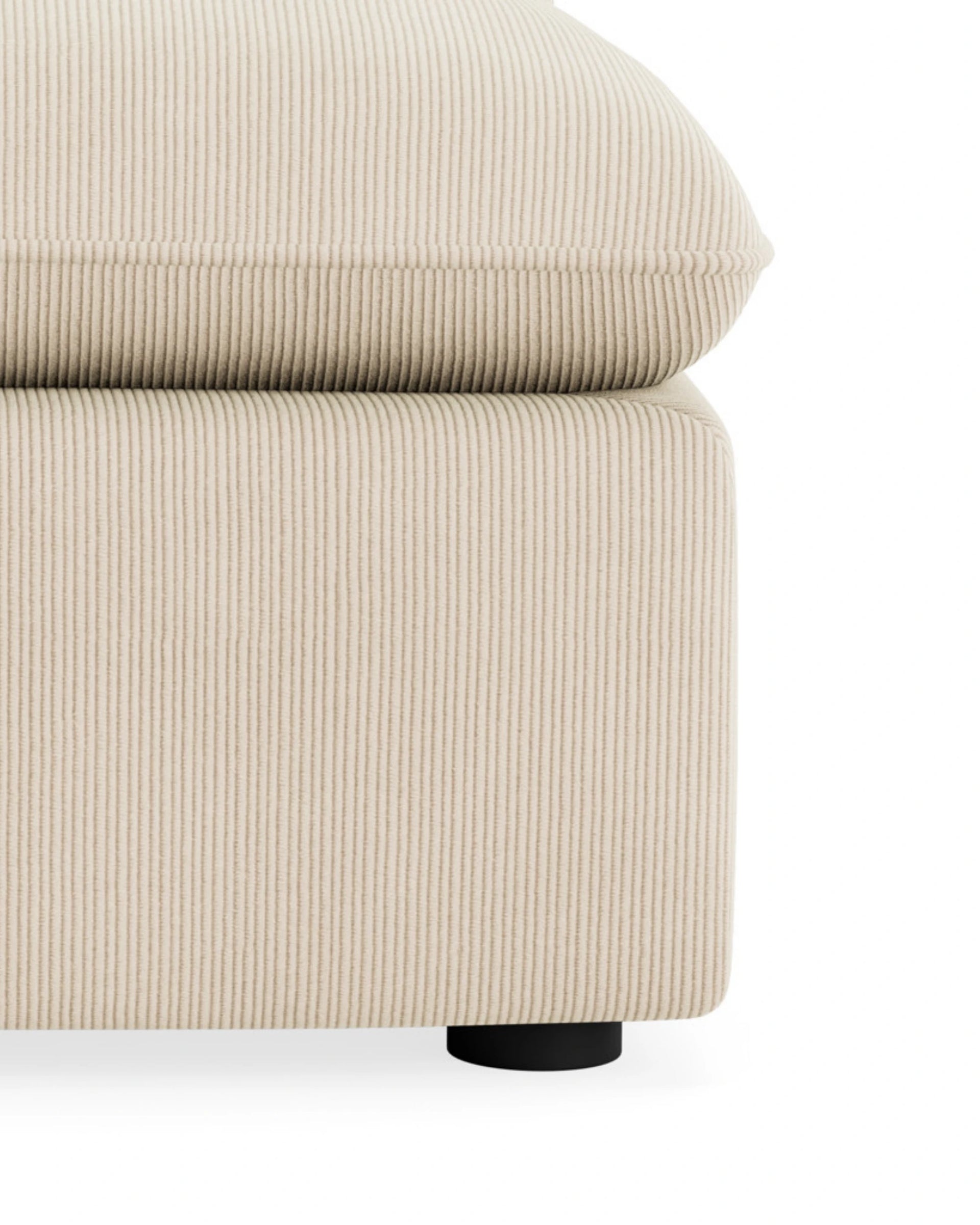 Muro Armless Middle Sofa Module - Corduroy Mist