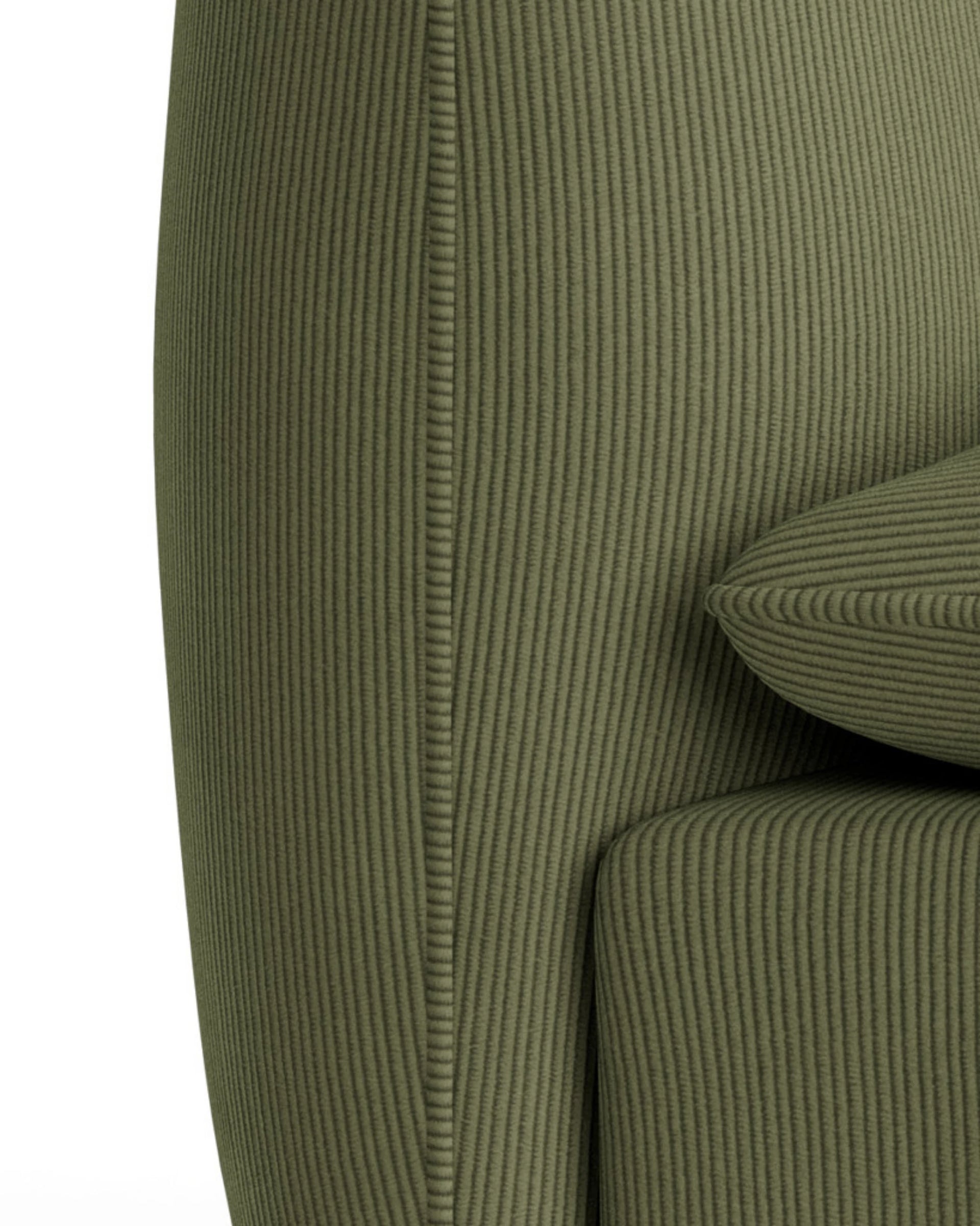 Muro Armless Middle Sofa Module - Corduroy Forest
