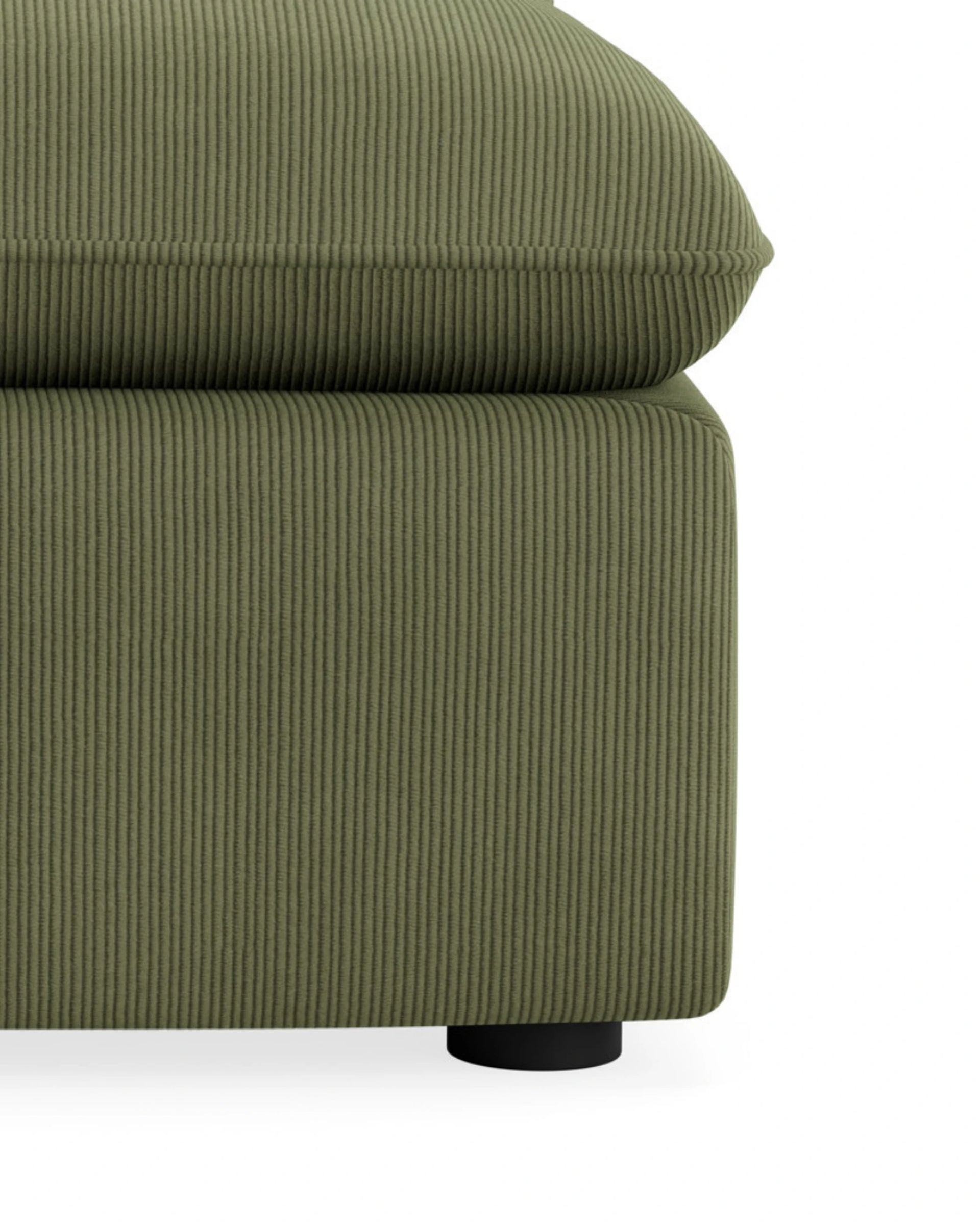 Muro Armless Middle Sofa Module - Corduroy Forest