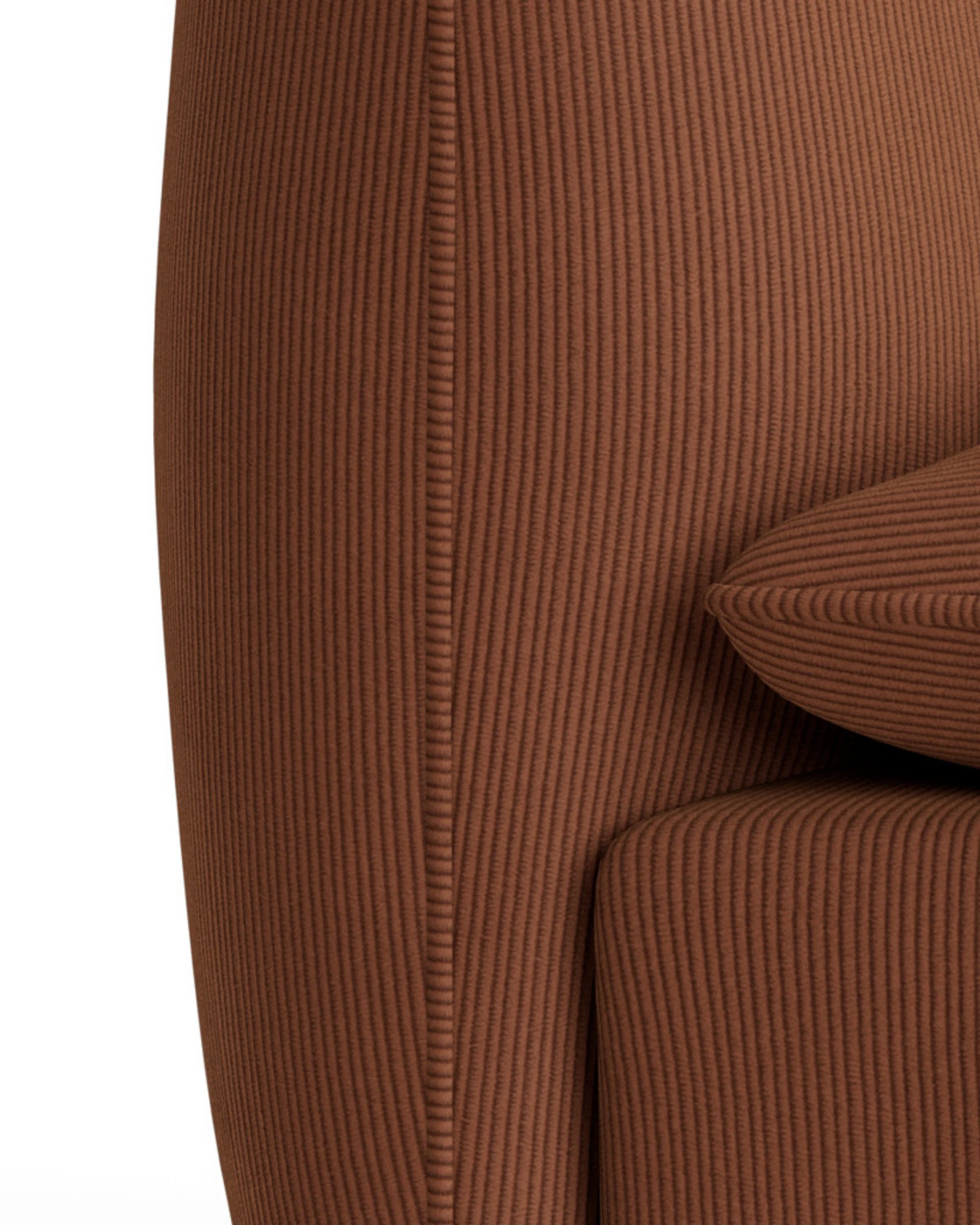 Muro Armless Middle Sofa Module -  Corduroy Cocoa