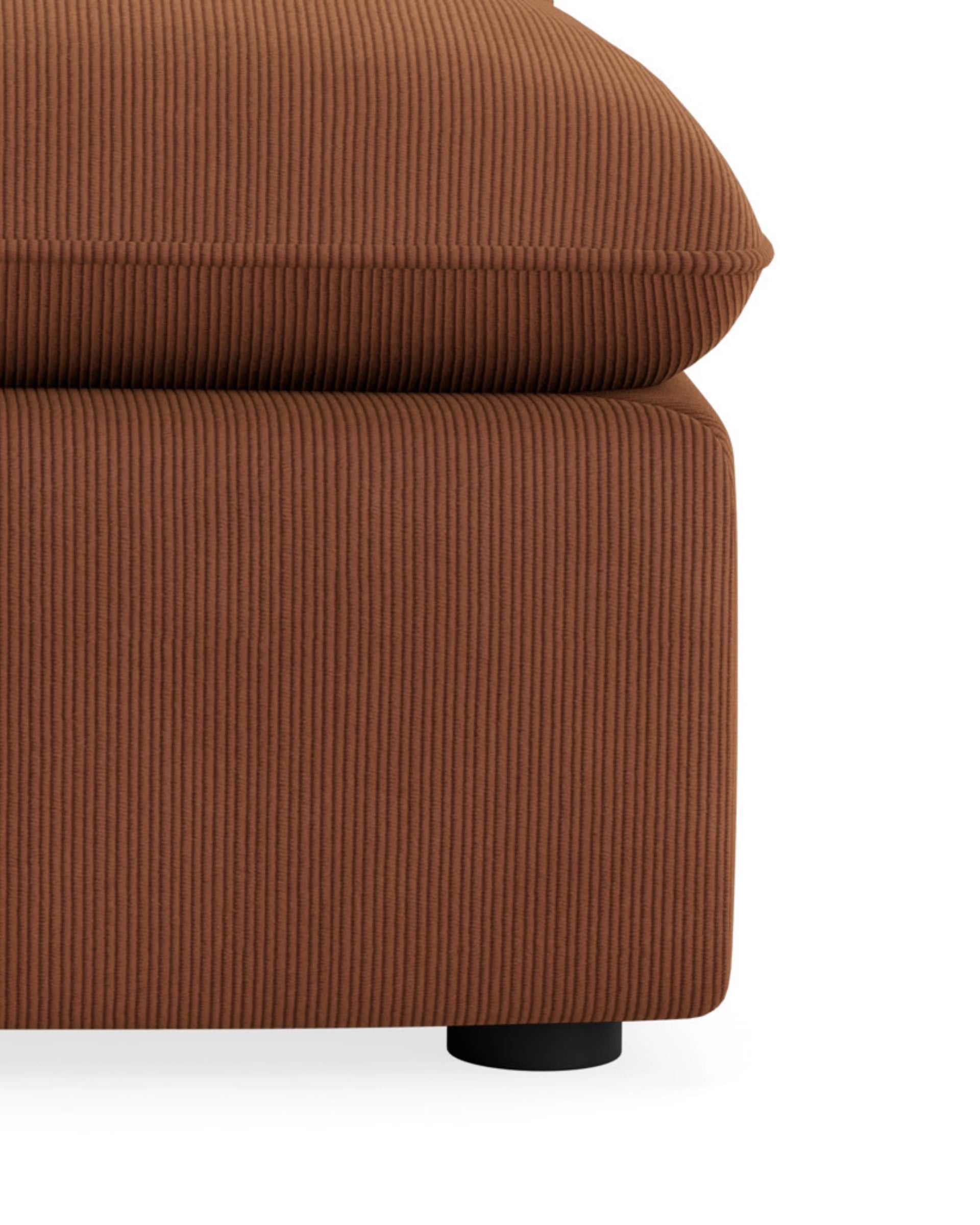 Muro Armless Middle Sofa Module -  Corduroy Cocoa