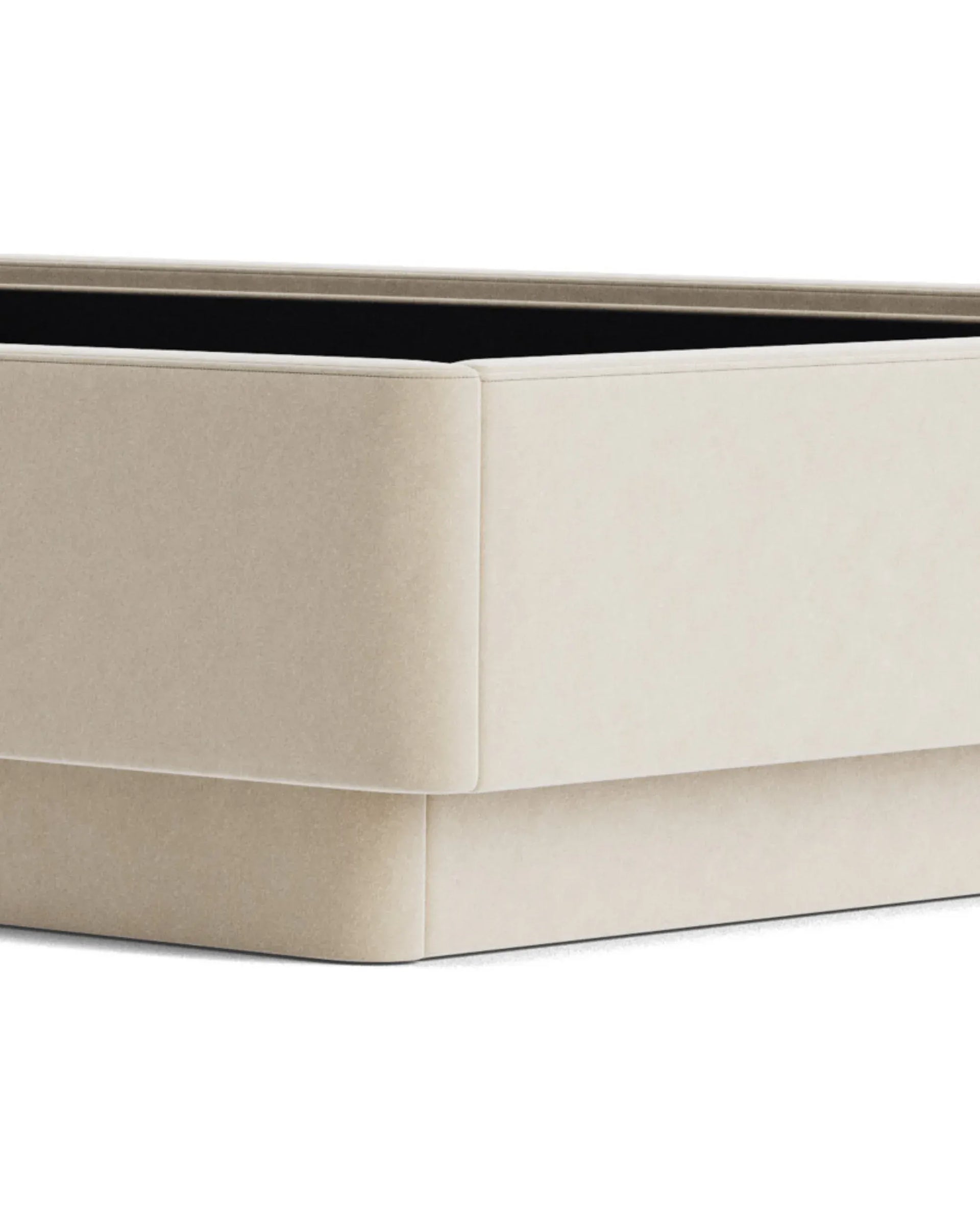 Hiatus King Bed Base - Eden Ecru