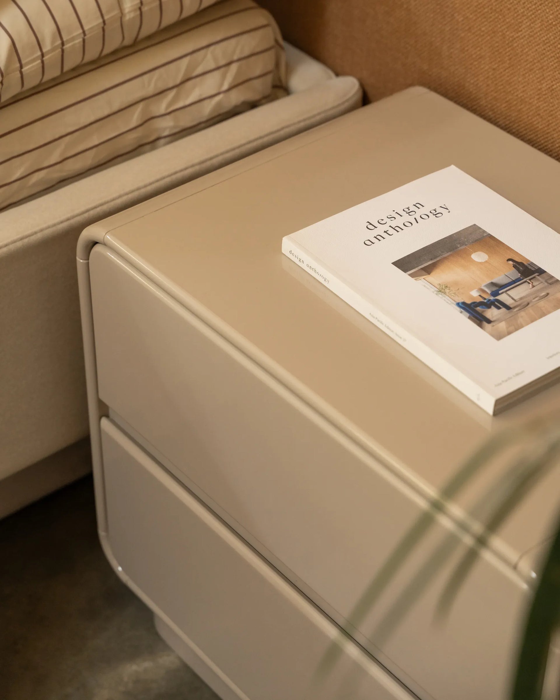 Sora Bedside Table - Almond