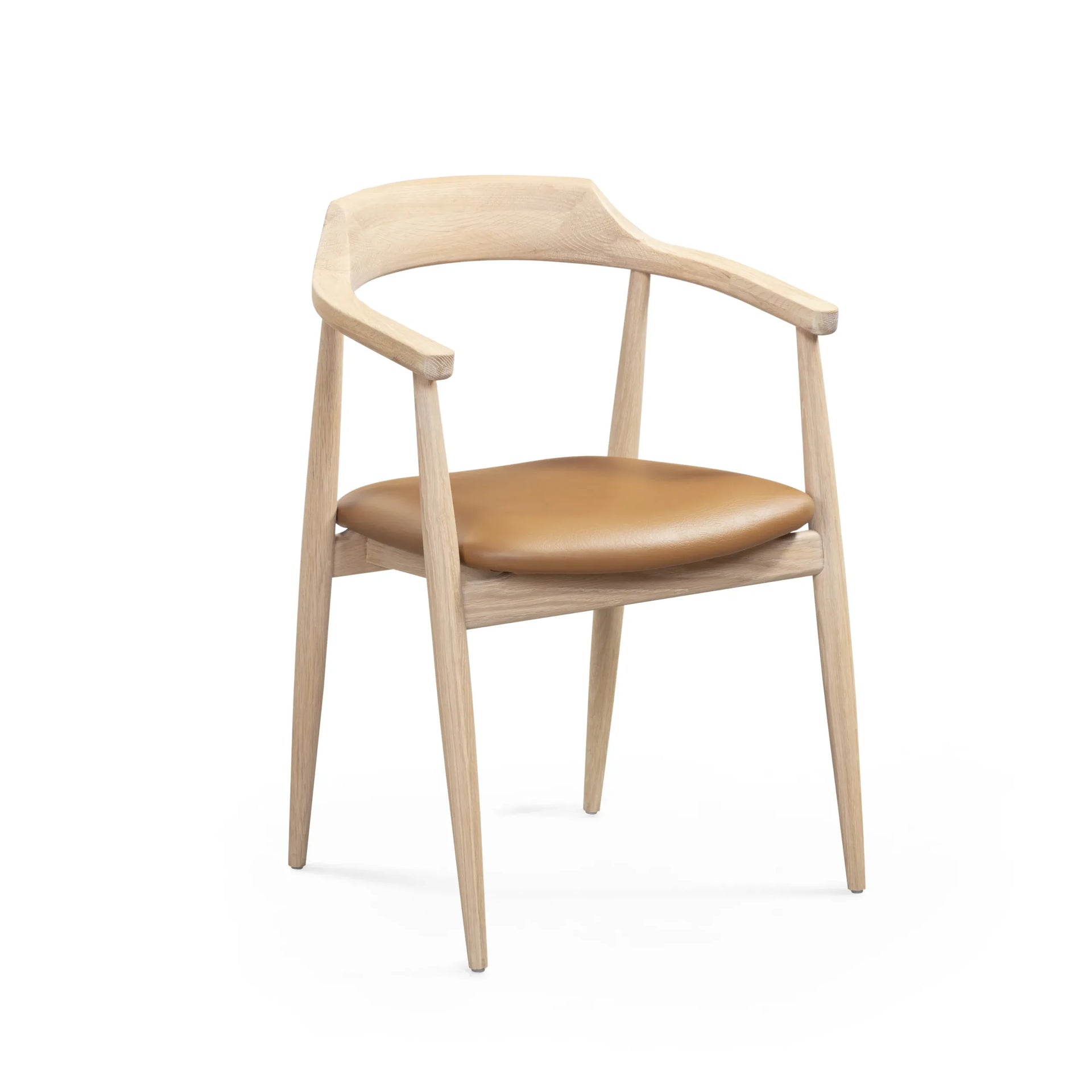 Profile Dining Chair - Oak / Tan Leather