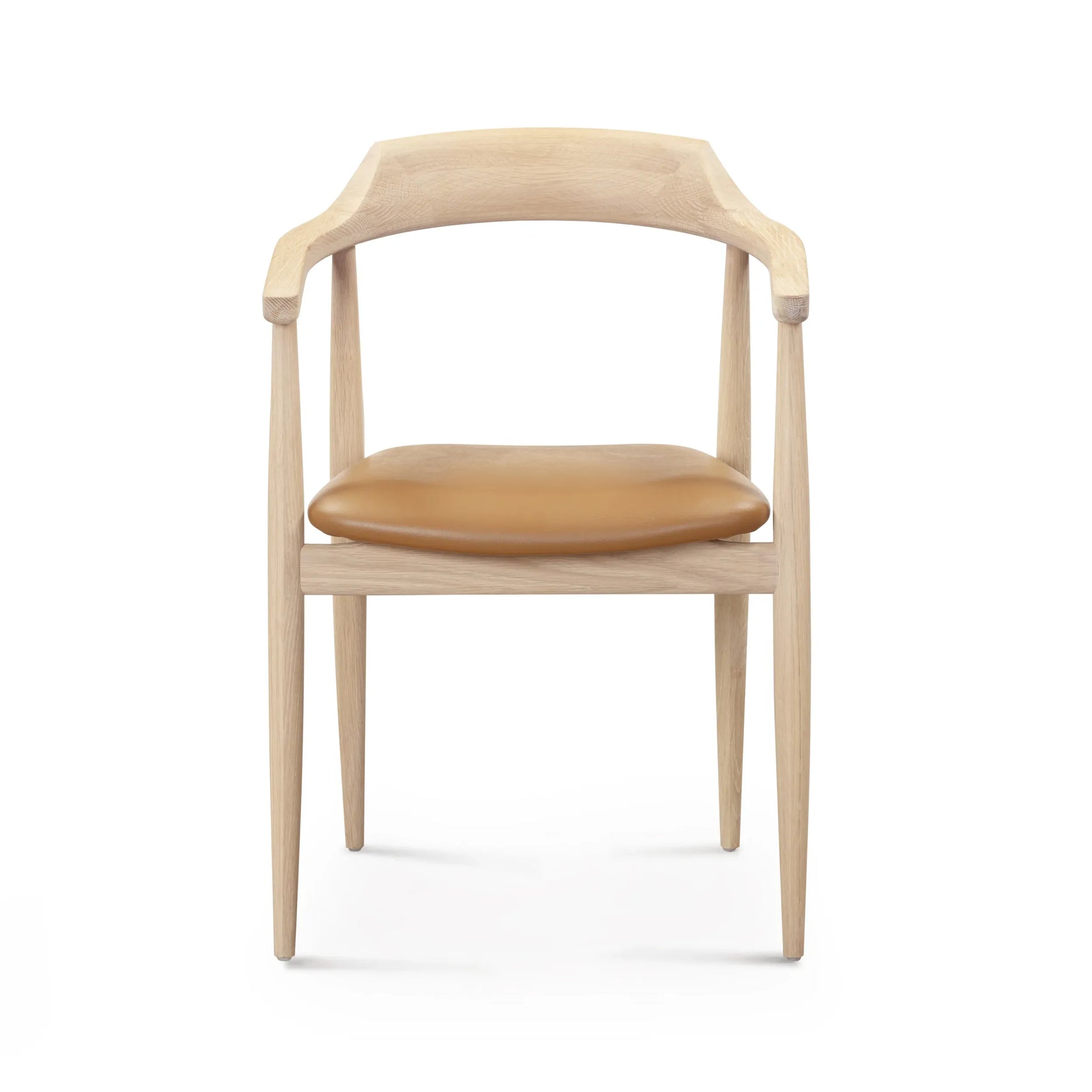Profile Dining Chair - Oak / Tan Leather