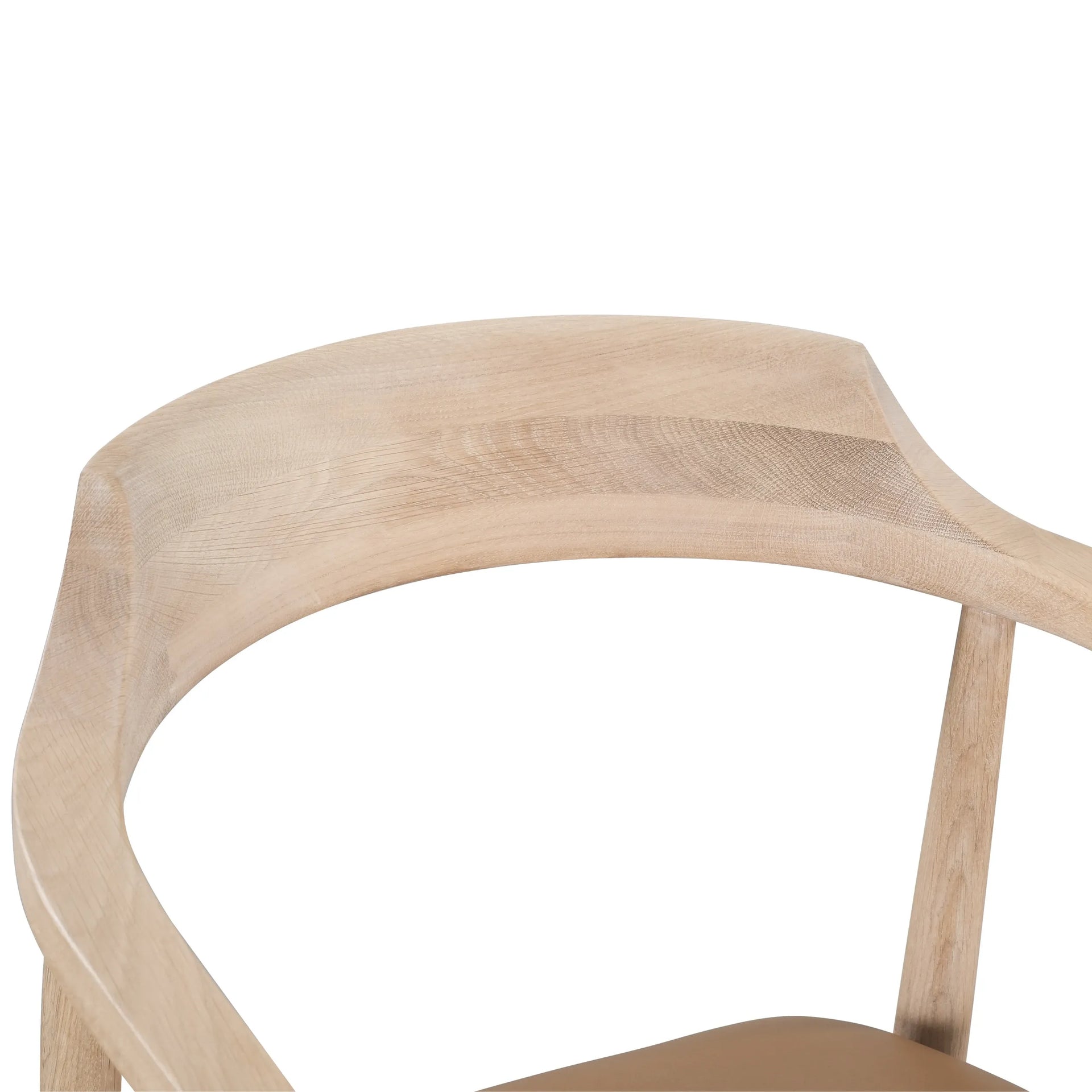 Profile Bar Stool 65cm - Oak / Tan Leather