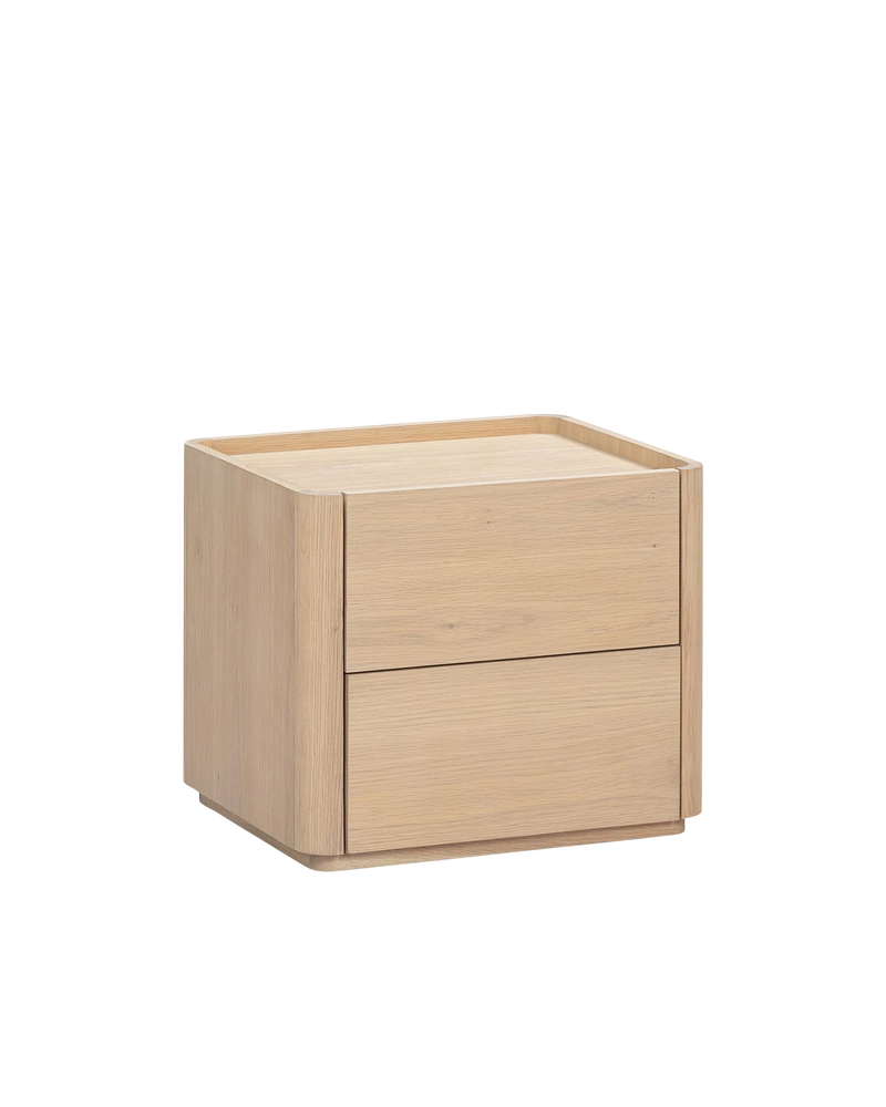 Trim Bedside Table - Oak