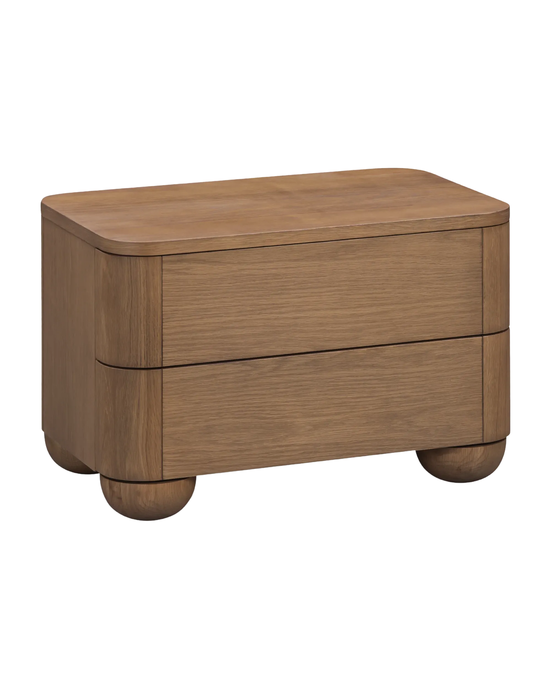 Bound Bedside Table Large - Deep Oak