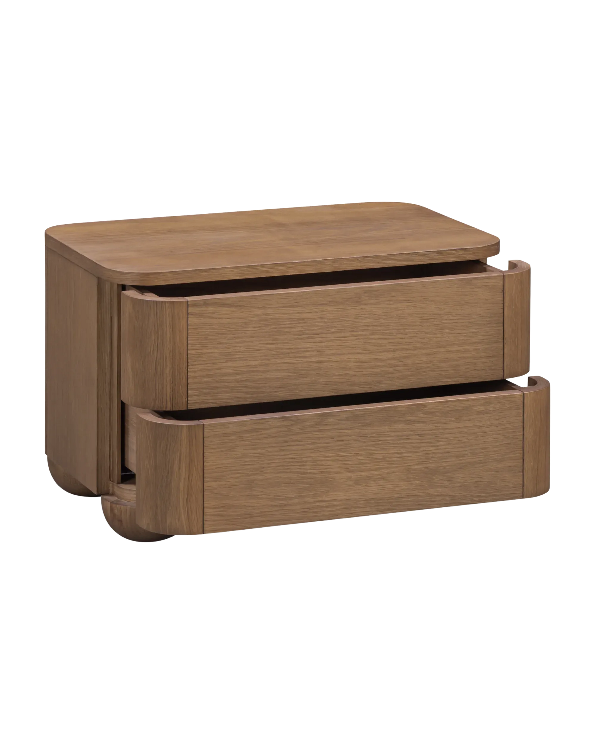 Bound Bedside Table Large - Deep Oak