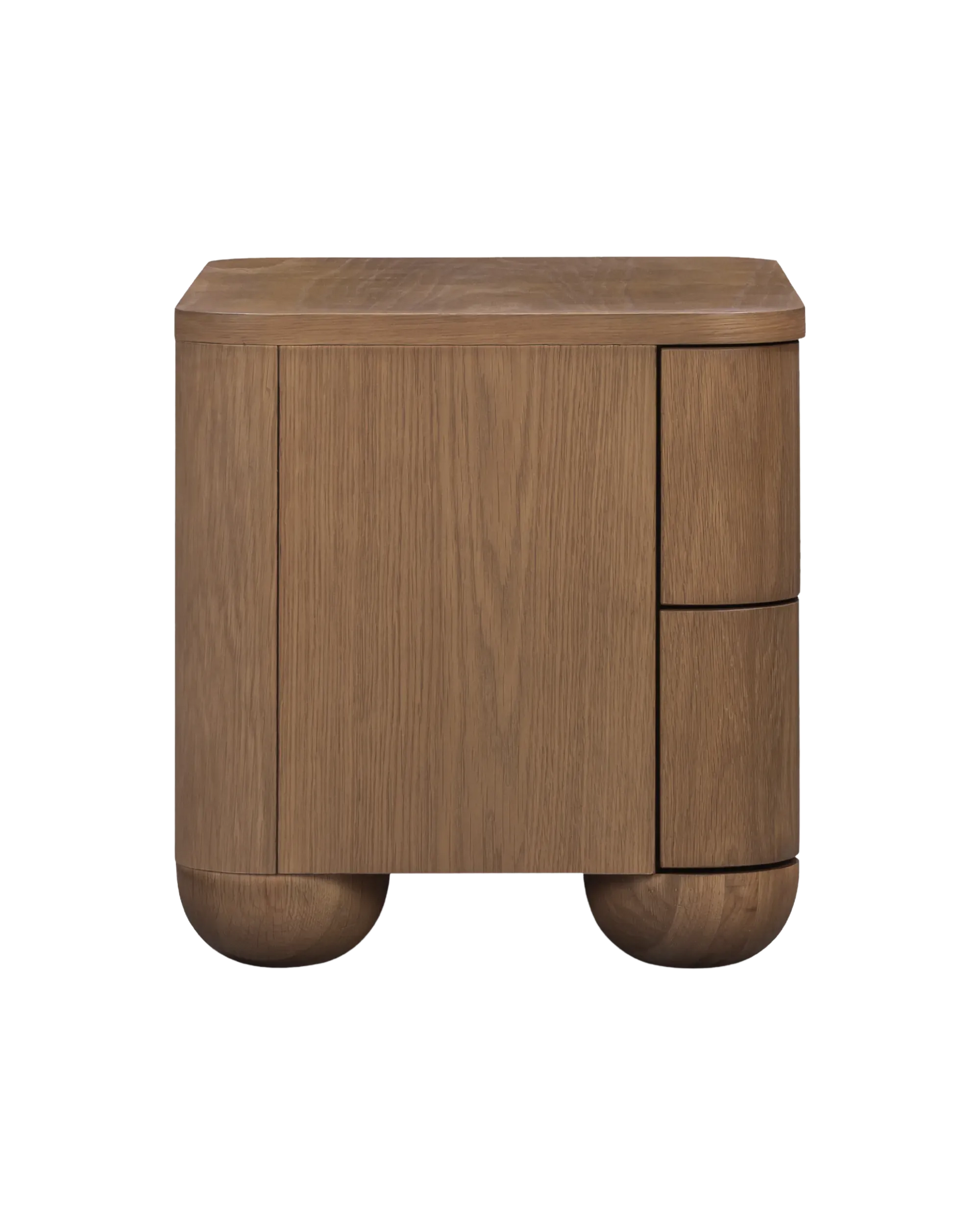 Bound Bedside Table Large - Deep Oak